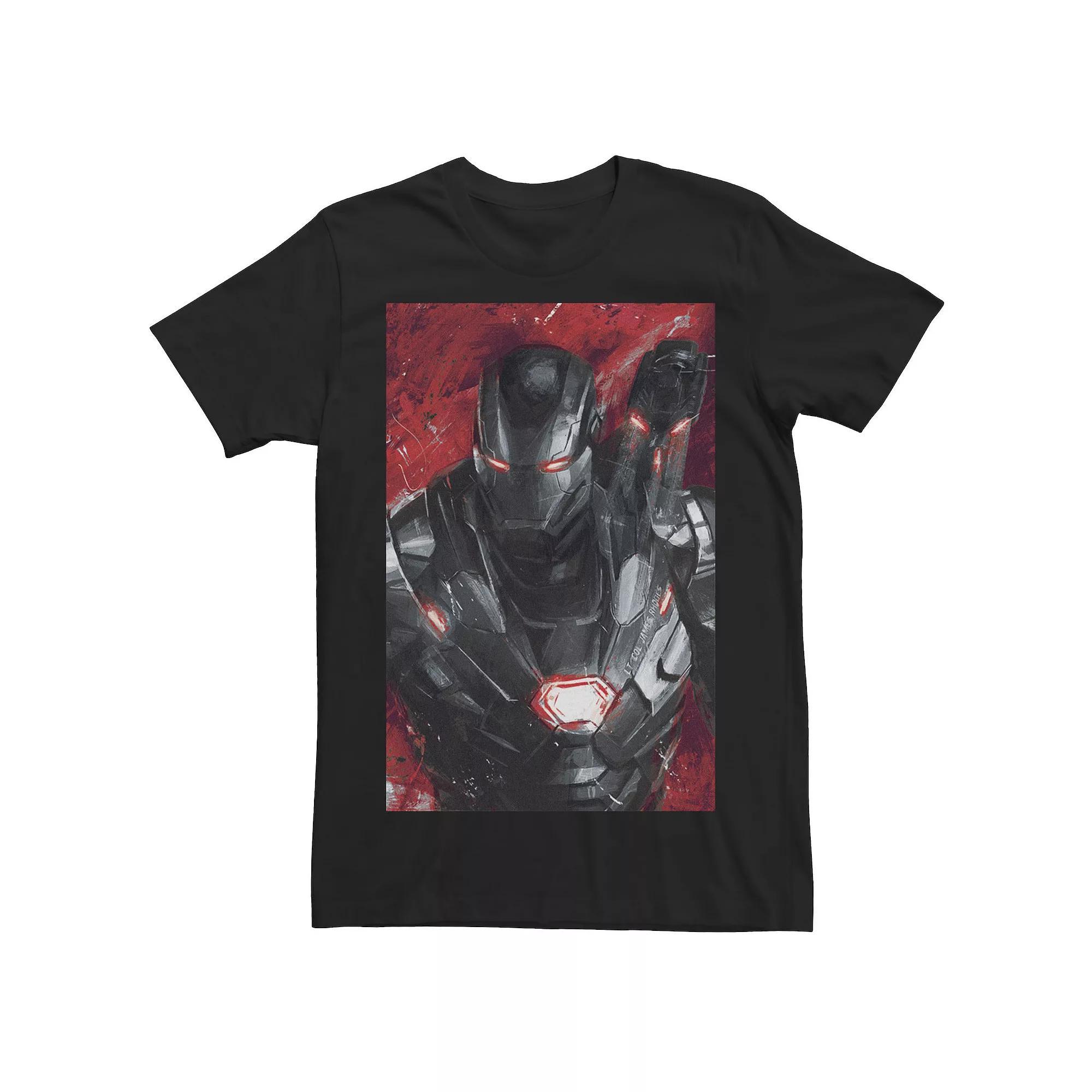Men's Marvel Avengers Endgame War Machine Painting Graphic Tee, Size: Medium, Black Product Image