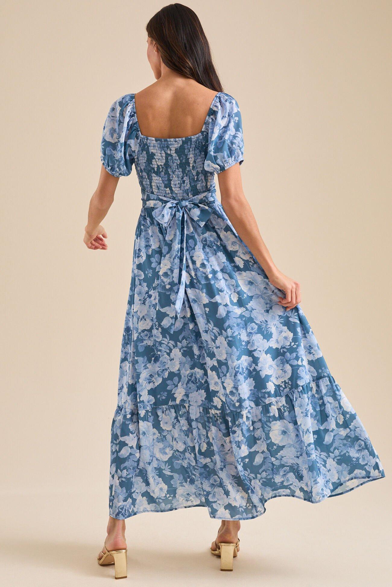 Clarey Floral Maxi Dress Product Image