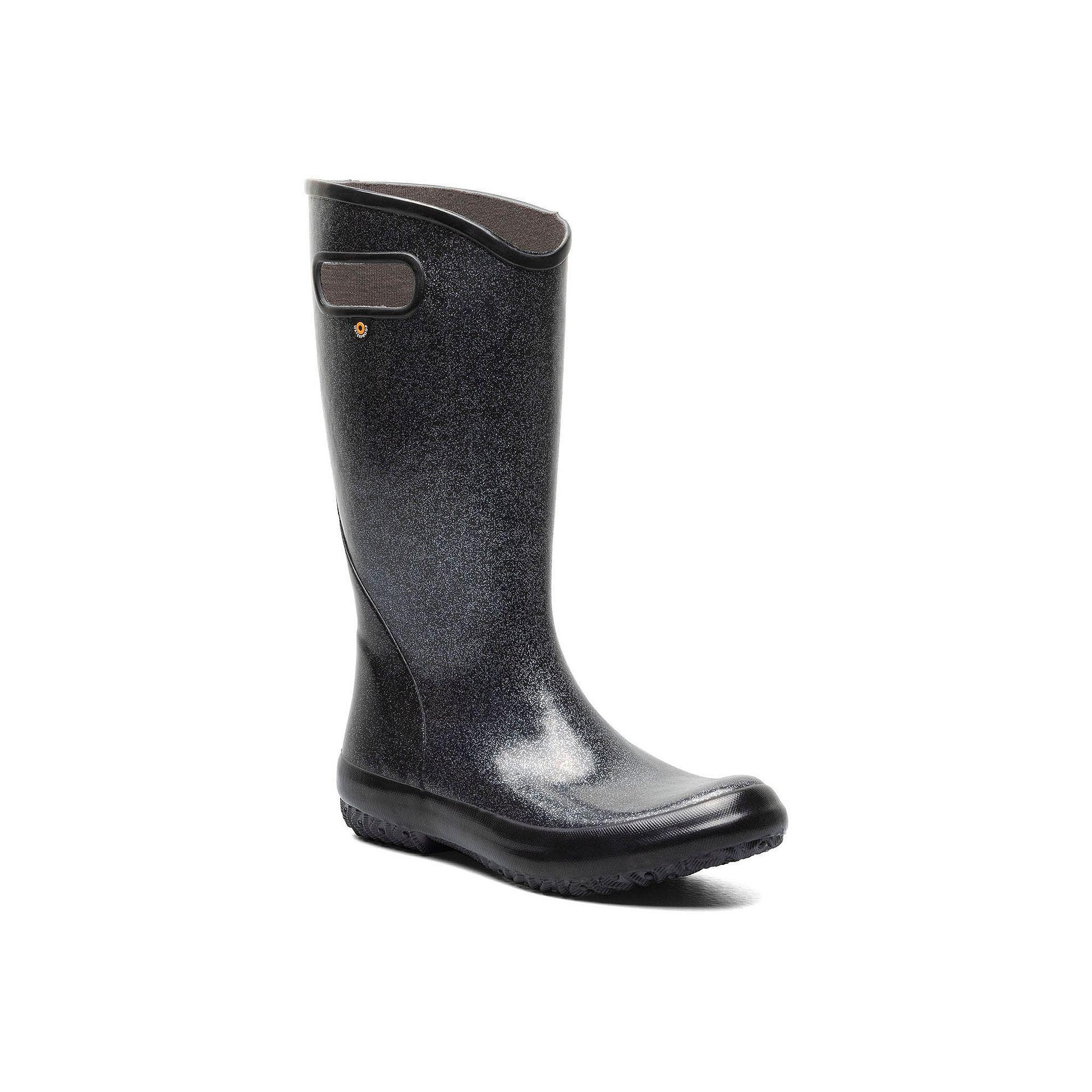 Bogs Women's Glitter Ankle Rain Boots, Size: 11, Black Product Image