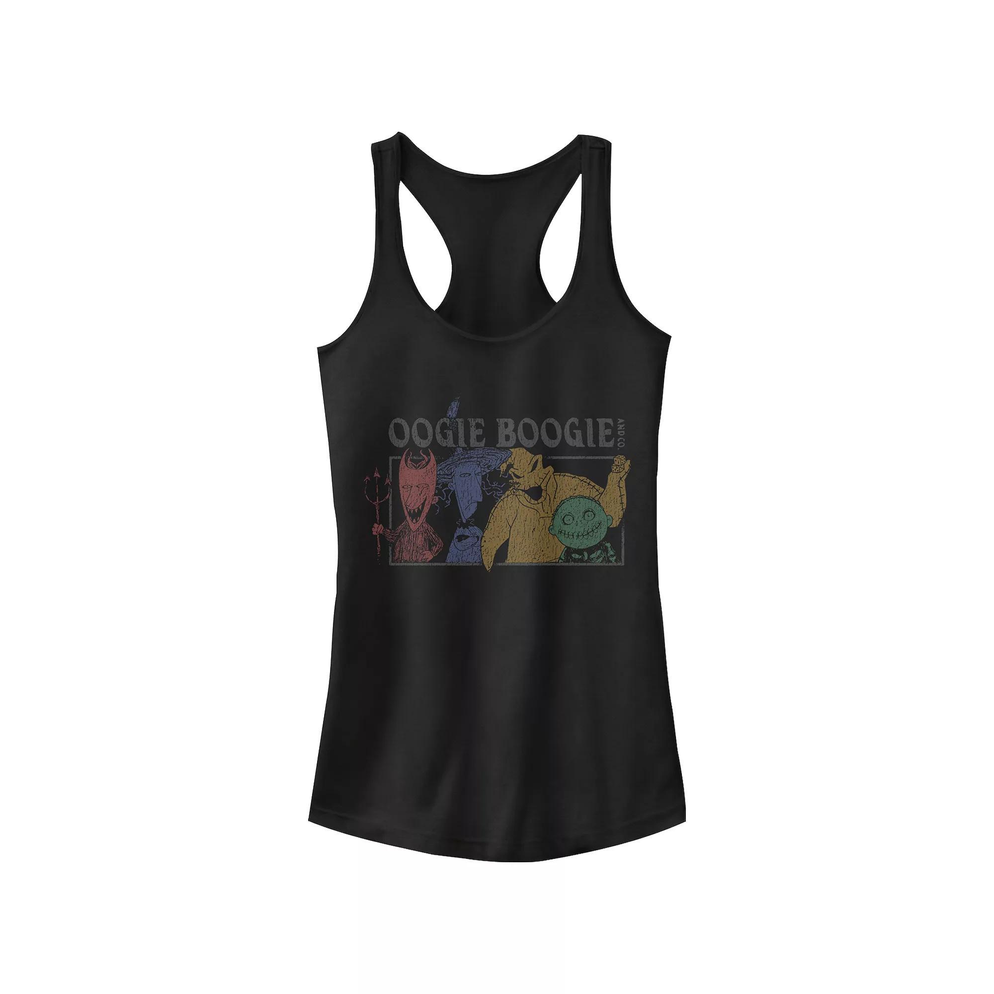 Disney's The Nightmare Before Christmas Oogie Boogie's Team Juniors' Racerback Tank Top, Girl's, Size: Small, Black Product Image