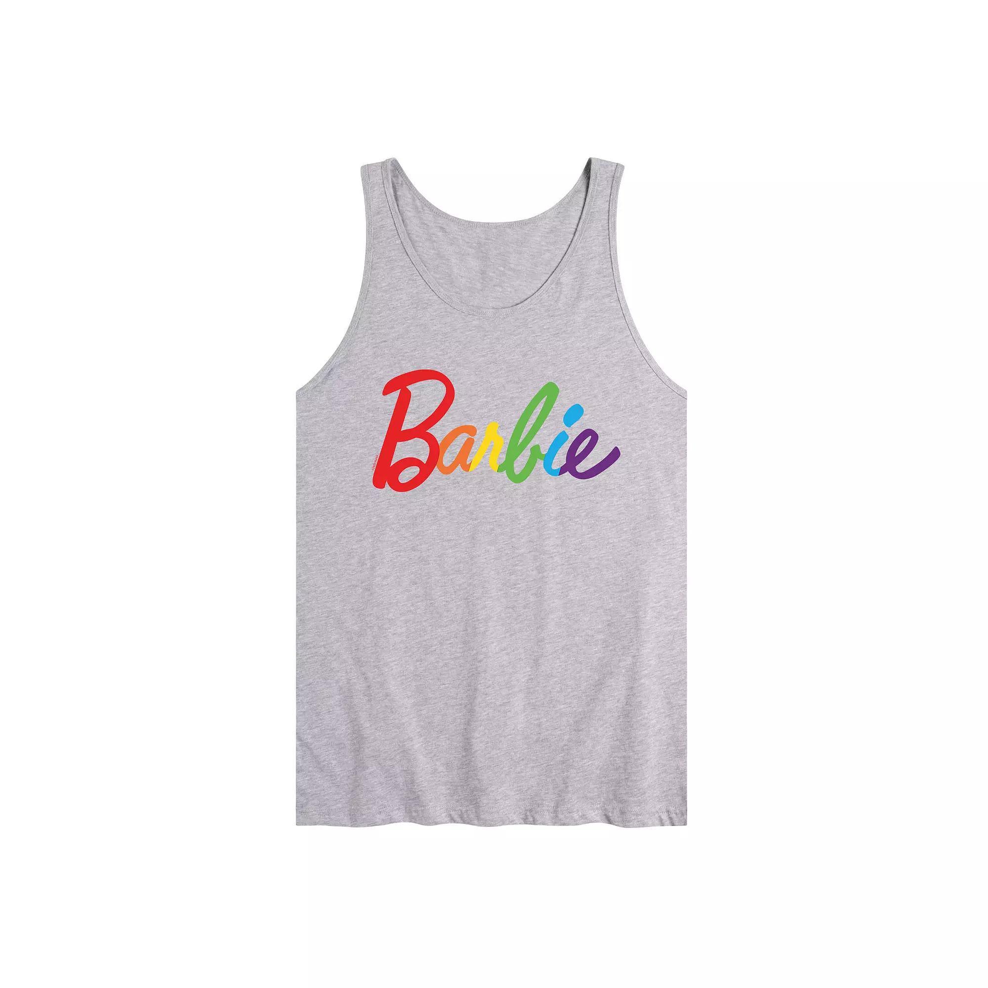 Mens Barbie Pride Logo Tank Top Product Image