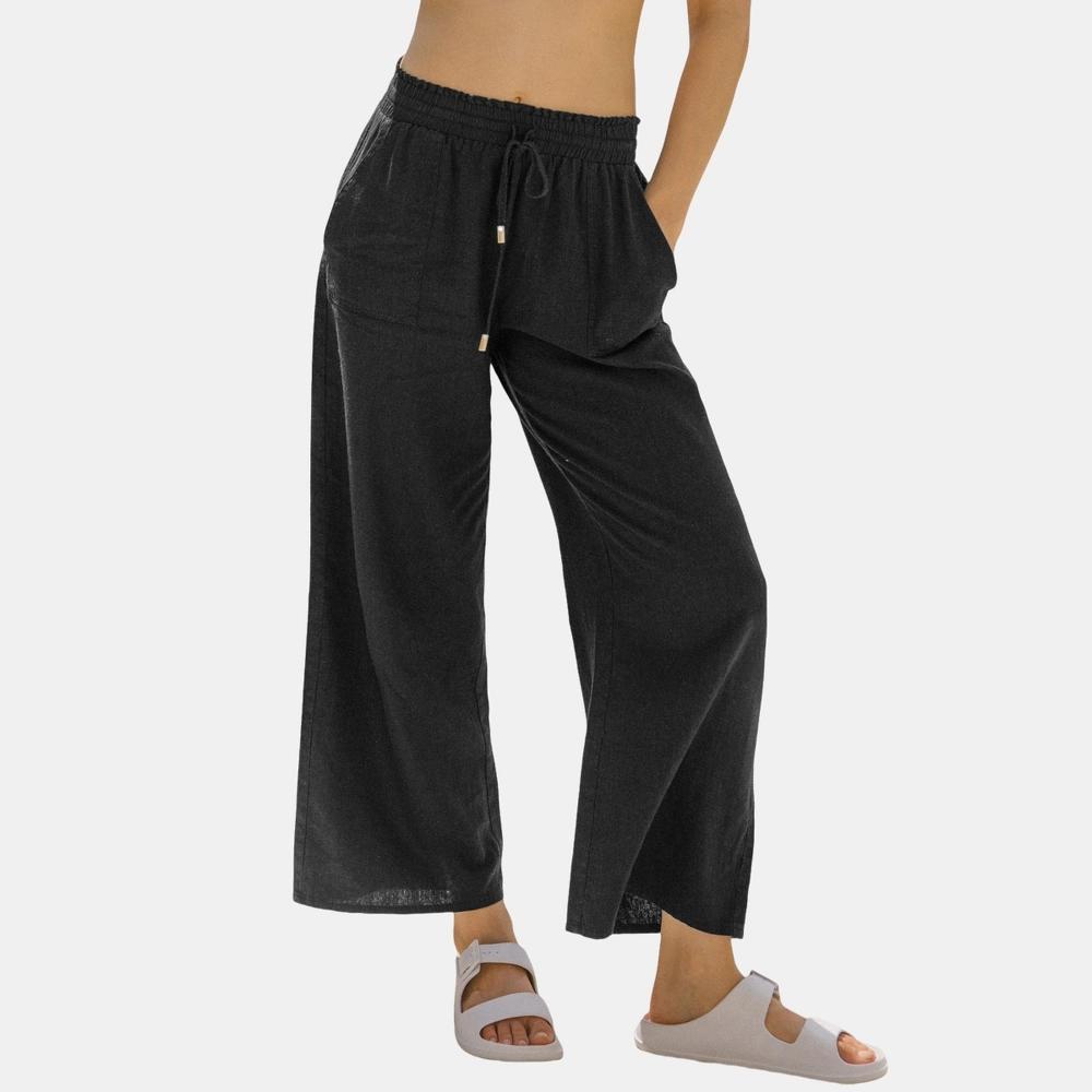 Women's Elastic Waist Straight Leg Cover-Up Pants - Cupshe Product Image