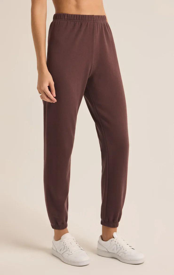 Z Supply Classic Gym Sweatpant in Dark Truffle Product Image