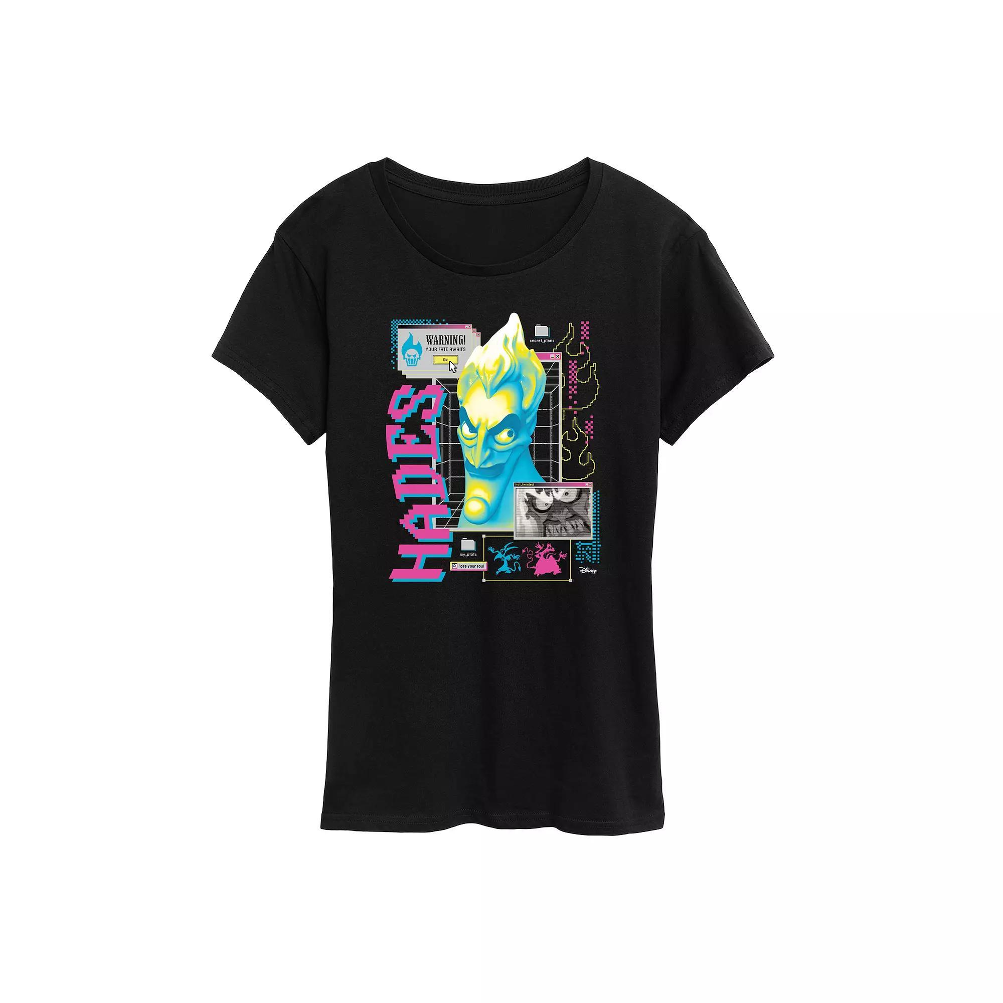 Womens Great Britain Flag Graphic Tee Grey Royal Blue Product Image