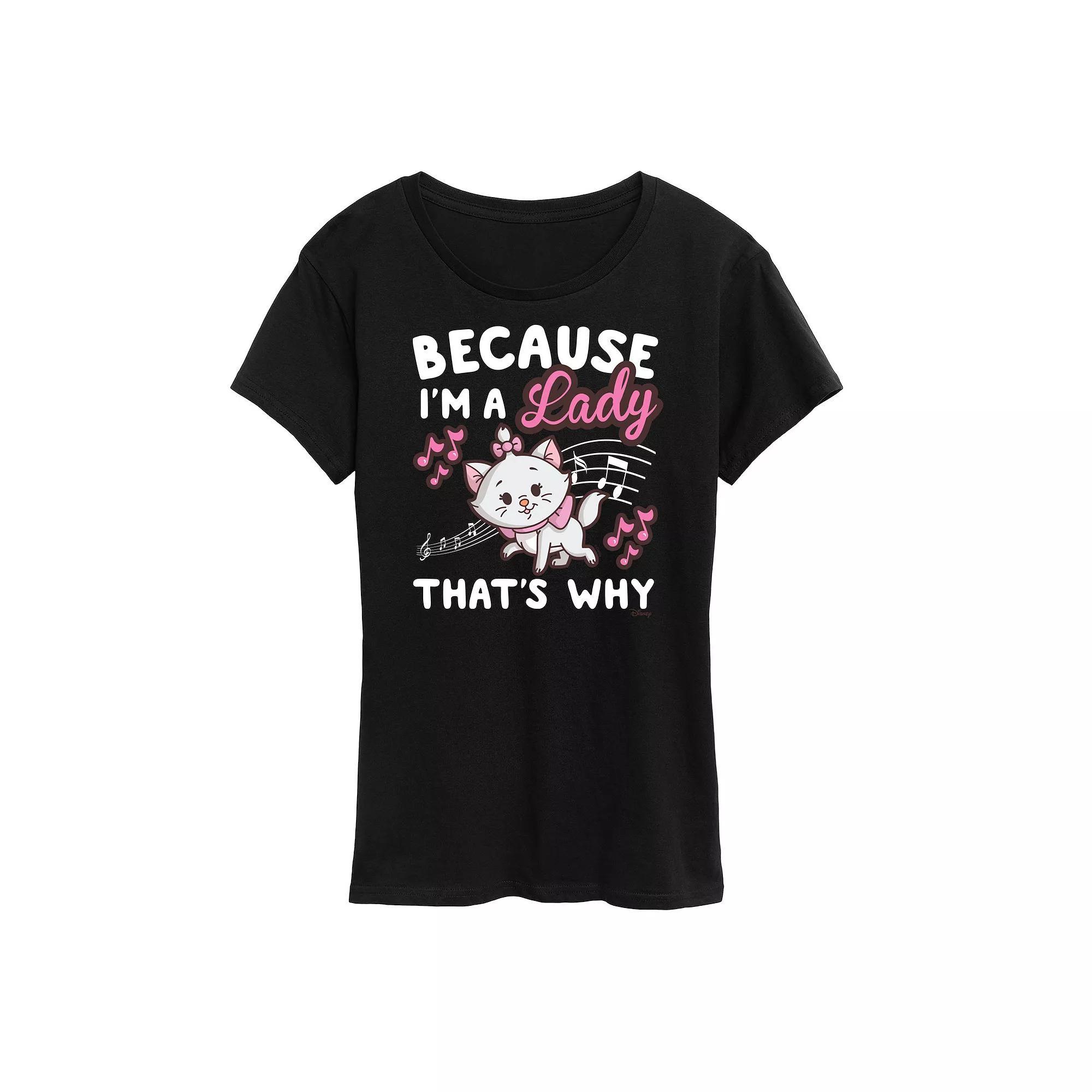 Disneys The Aristocats Womens Im A Lady Graphic Tee, Girls Product Image