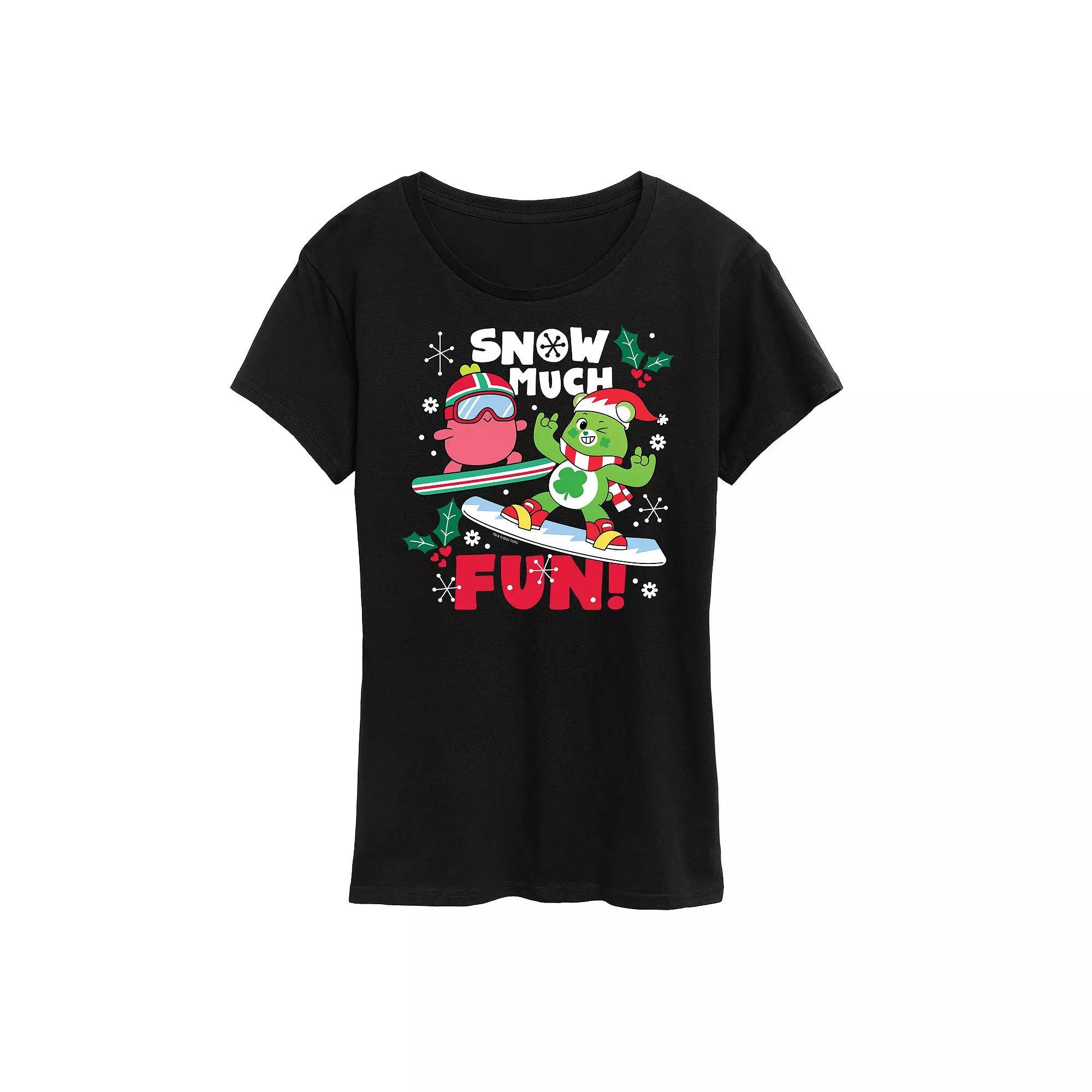 Womens Care Bears Snow Much Fun Graphic Tee, Girls Product Image
