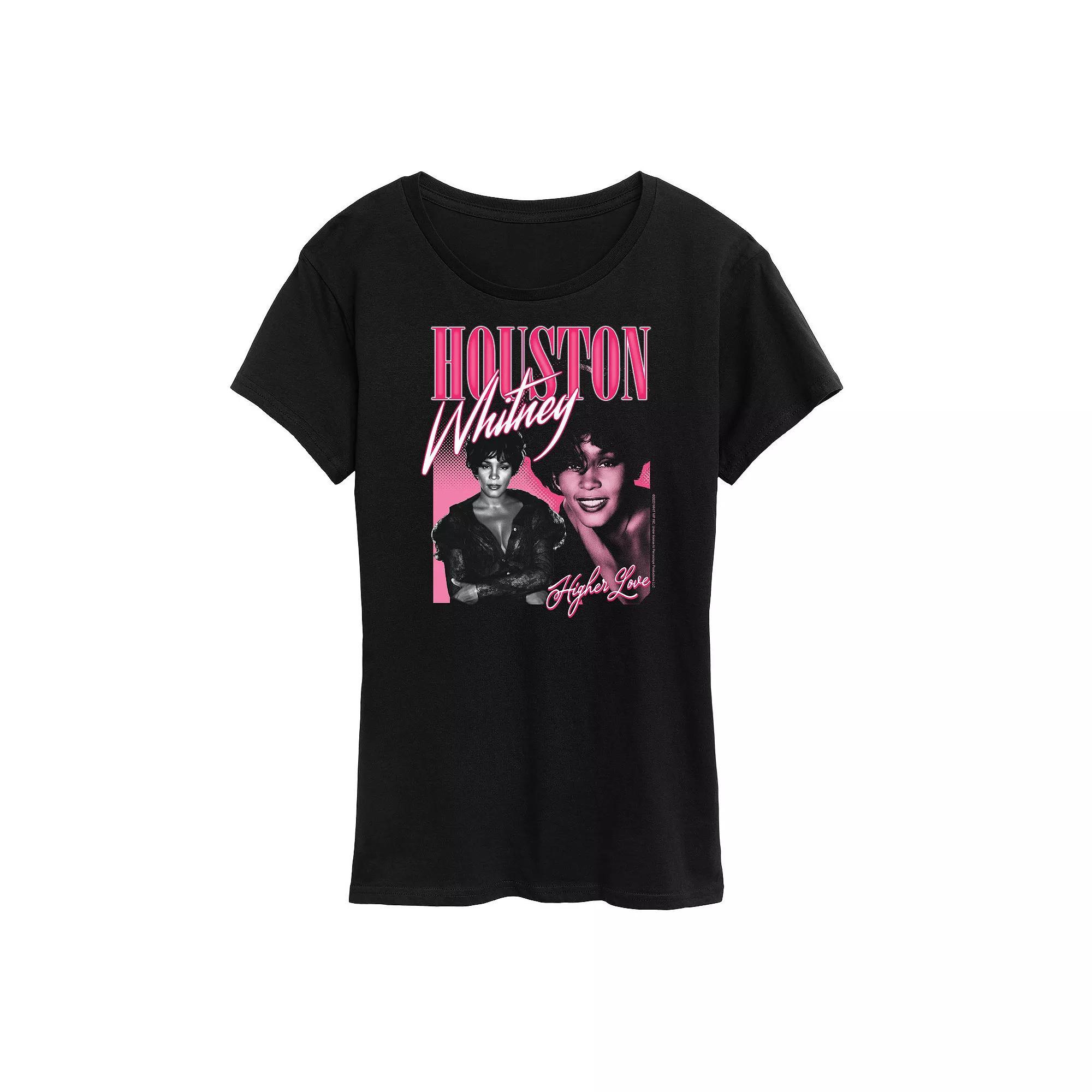 Womens Whitney Houston Higher Love Graphic Tee Product Image