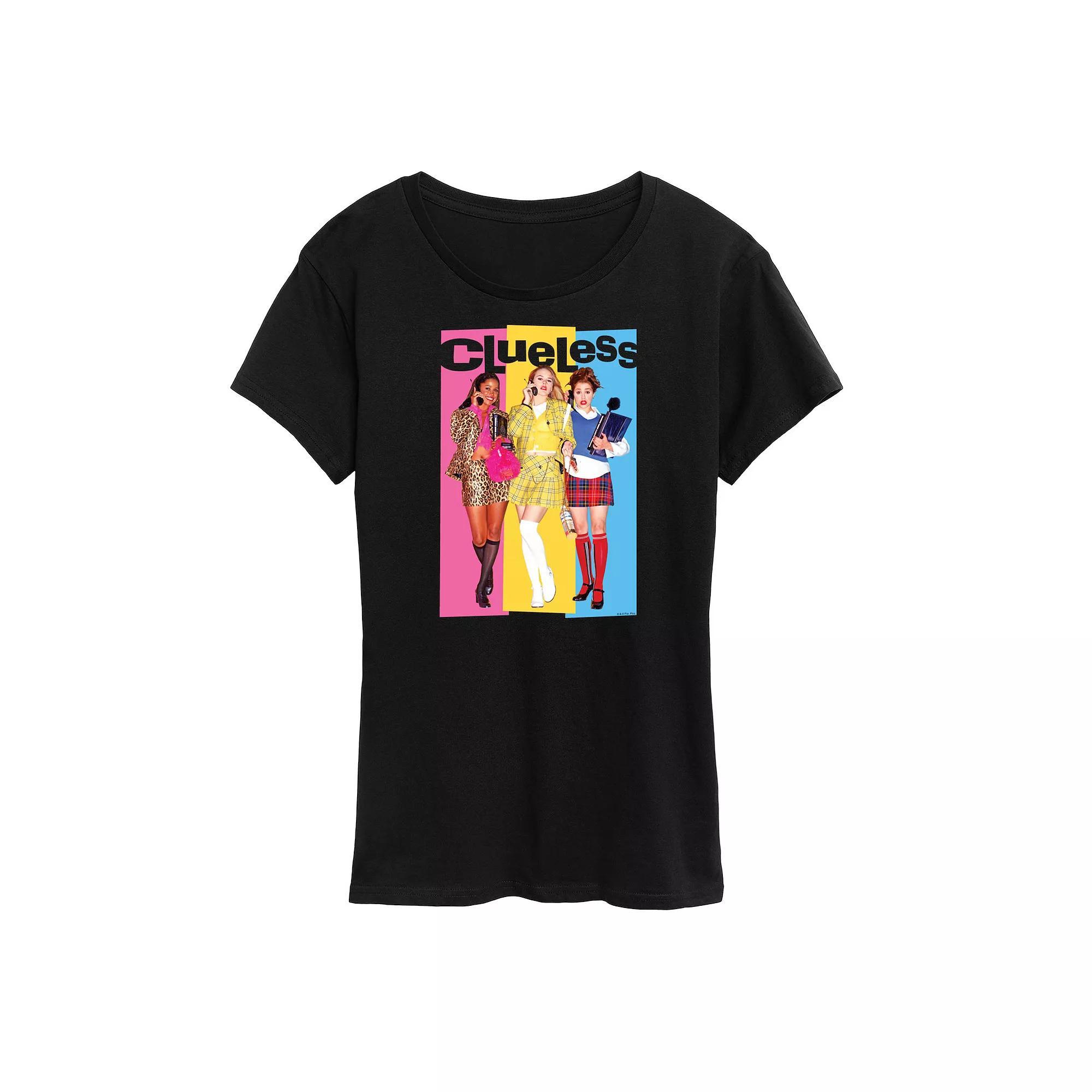 Womens Clueless Colorblock Graphic Tee, Girls Product Image