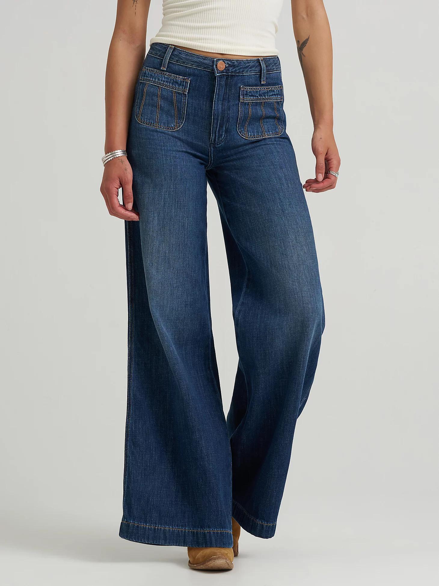 Women's Patch Pocket Trouser Jean | Women's JEANS | Wrangler® Product Image