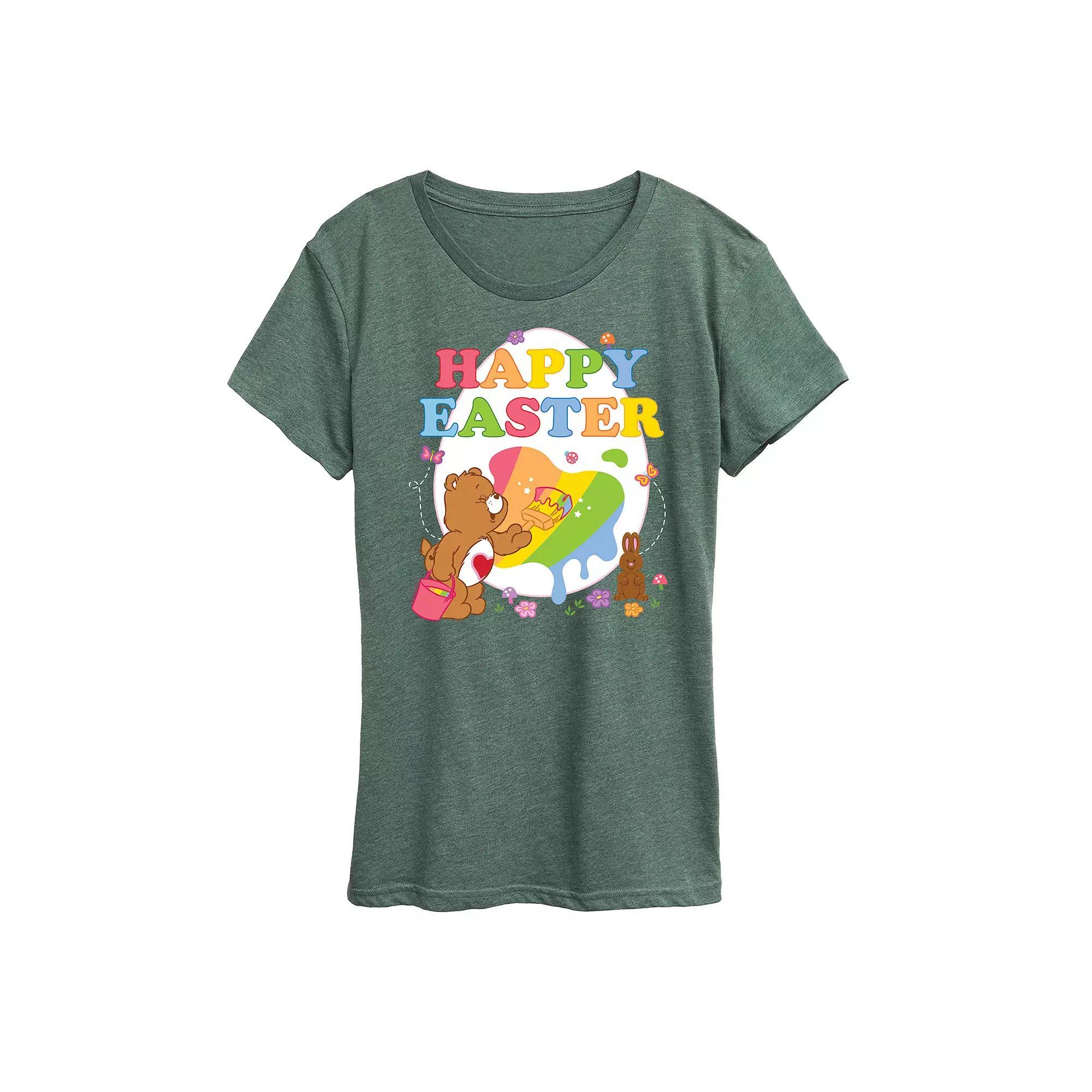 Women's Care Bears Happy Easter Egg Graphic Tee, Size: XXL, Blue Product Image