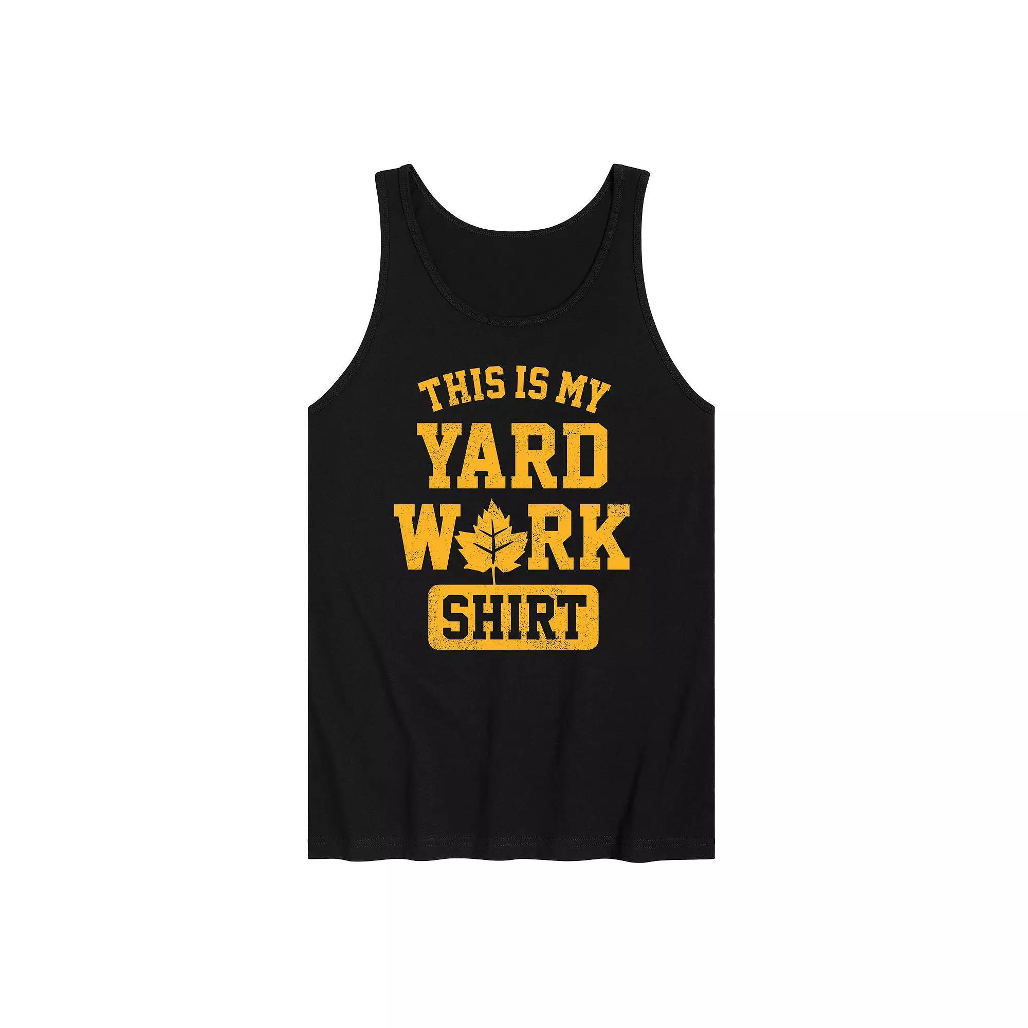 Men's This My Yard Work Shirt Tank Top, Size: XL, Black Product Image