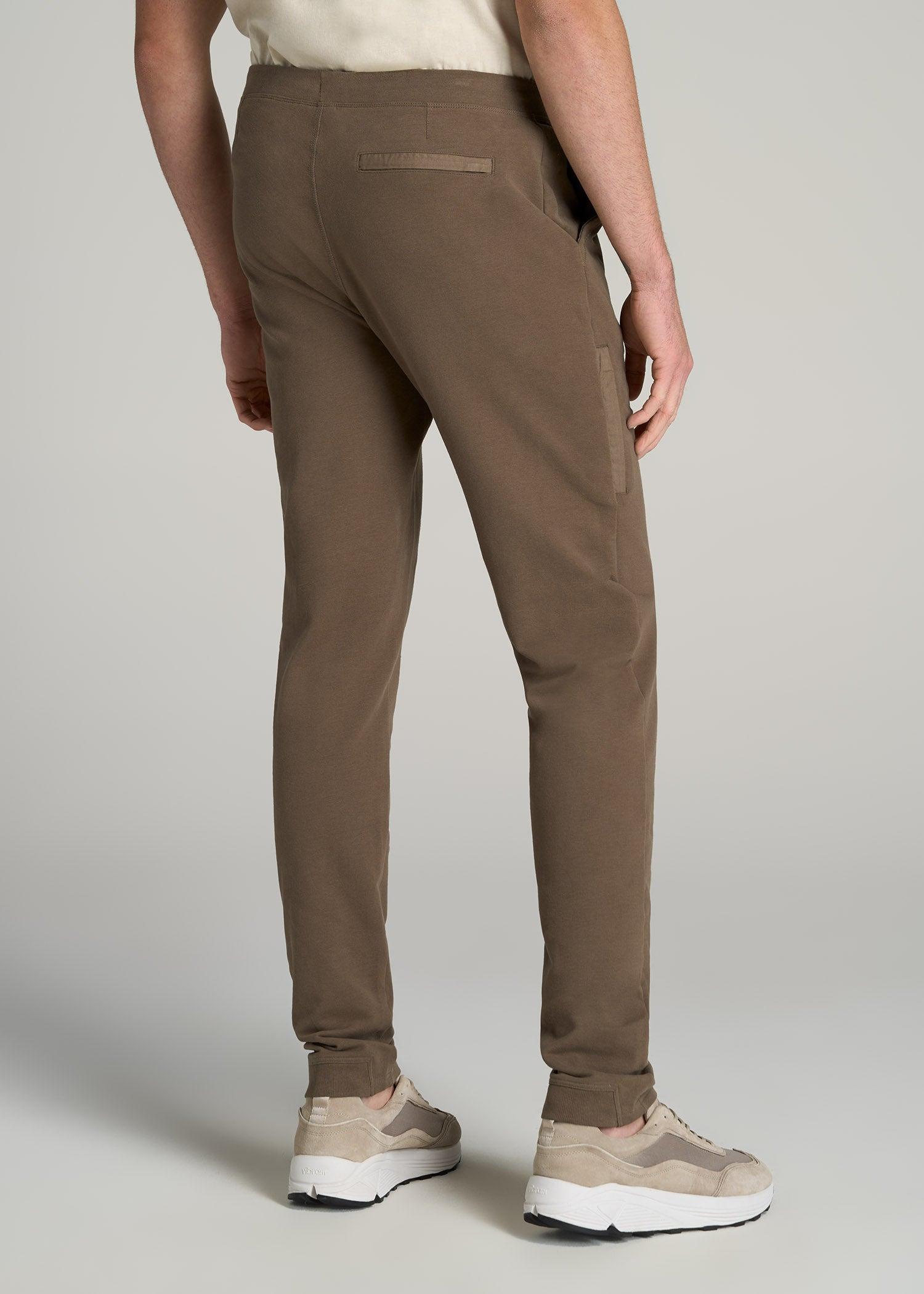 Microsanded French Terry Sweatpants for Tall Men in Iron Grey Product Image