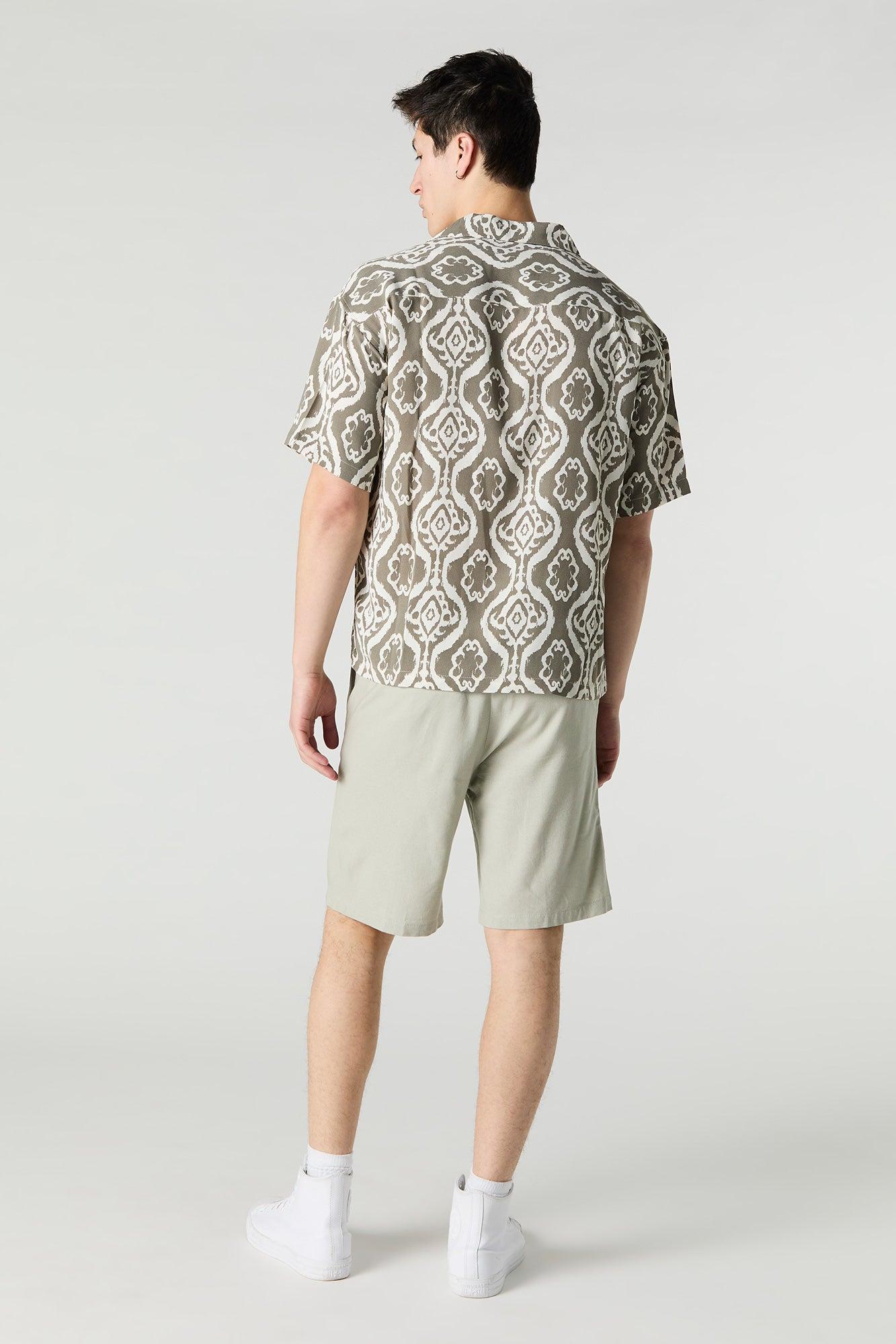 Linen-Blend Drawstring Short Male Product Image