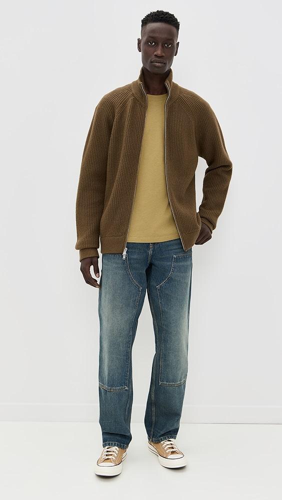 AMI ADC Boxy Fit Tonal Logo Tee | Shopbop Product Image
