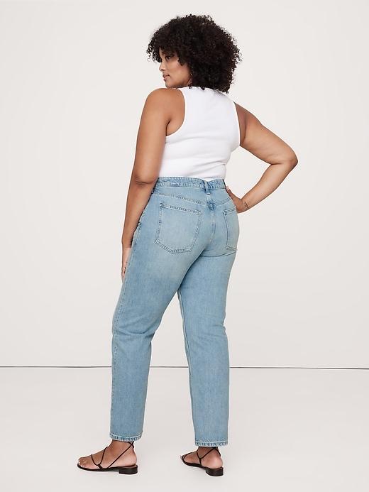 Mid-Rise Rigid Straight Jean Product Image