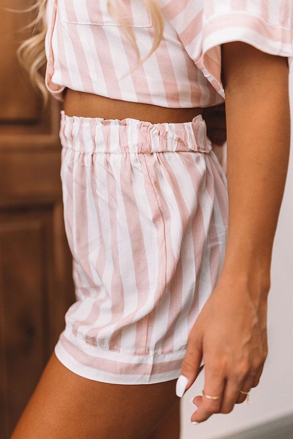 Waking Up In Hollywood Stripe Shorts Product Image