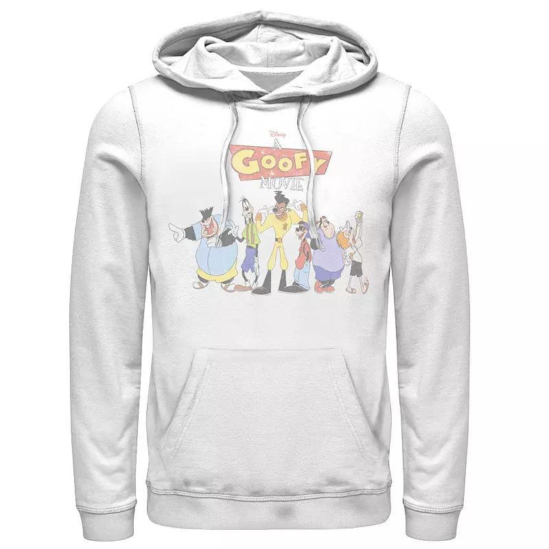 Disney's A Goofy Movie Men's Group Shot Logo Hoodie, Size: XL, Athletic Grey Product Image