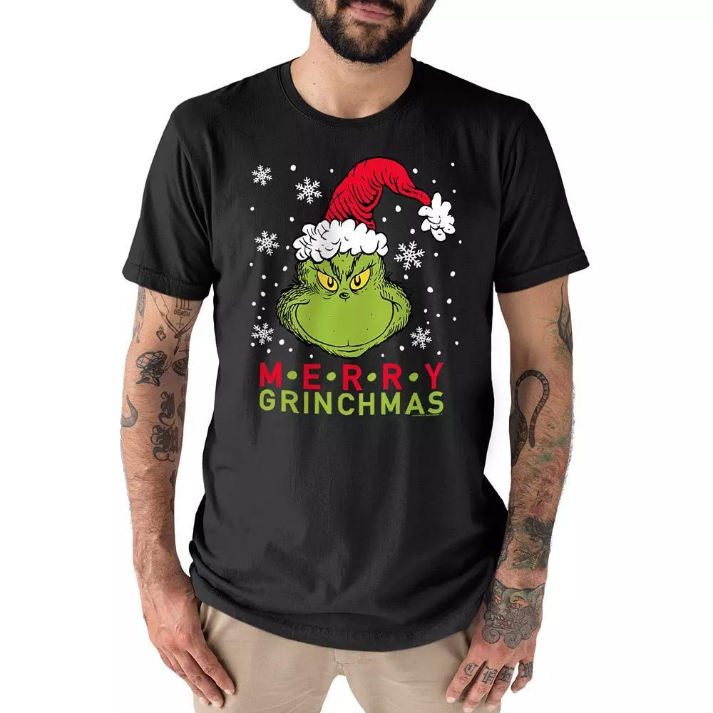 Men's Dr. Seuss The Grinch Grinchmas Tee, Size: Small, Black Product Image