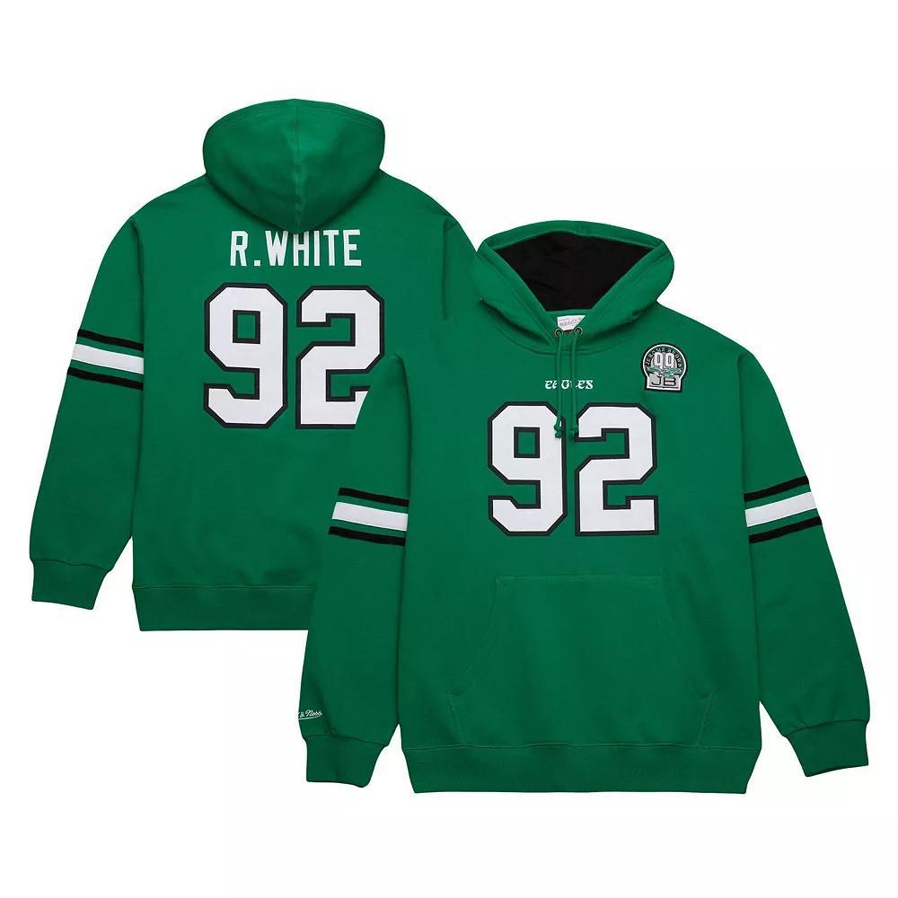 Men's Mitchell & Ness Reggie White Kelly Green Philadelphia Eagles Retired Player Name & Number Pullover Hoodie, Size: XL Product Image