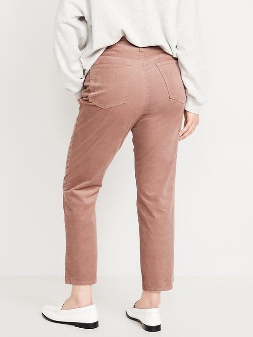 High-Waisted OG Straight Corduroy Ankle Pants Product Image
