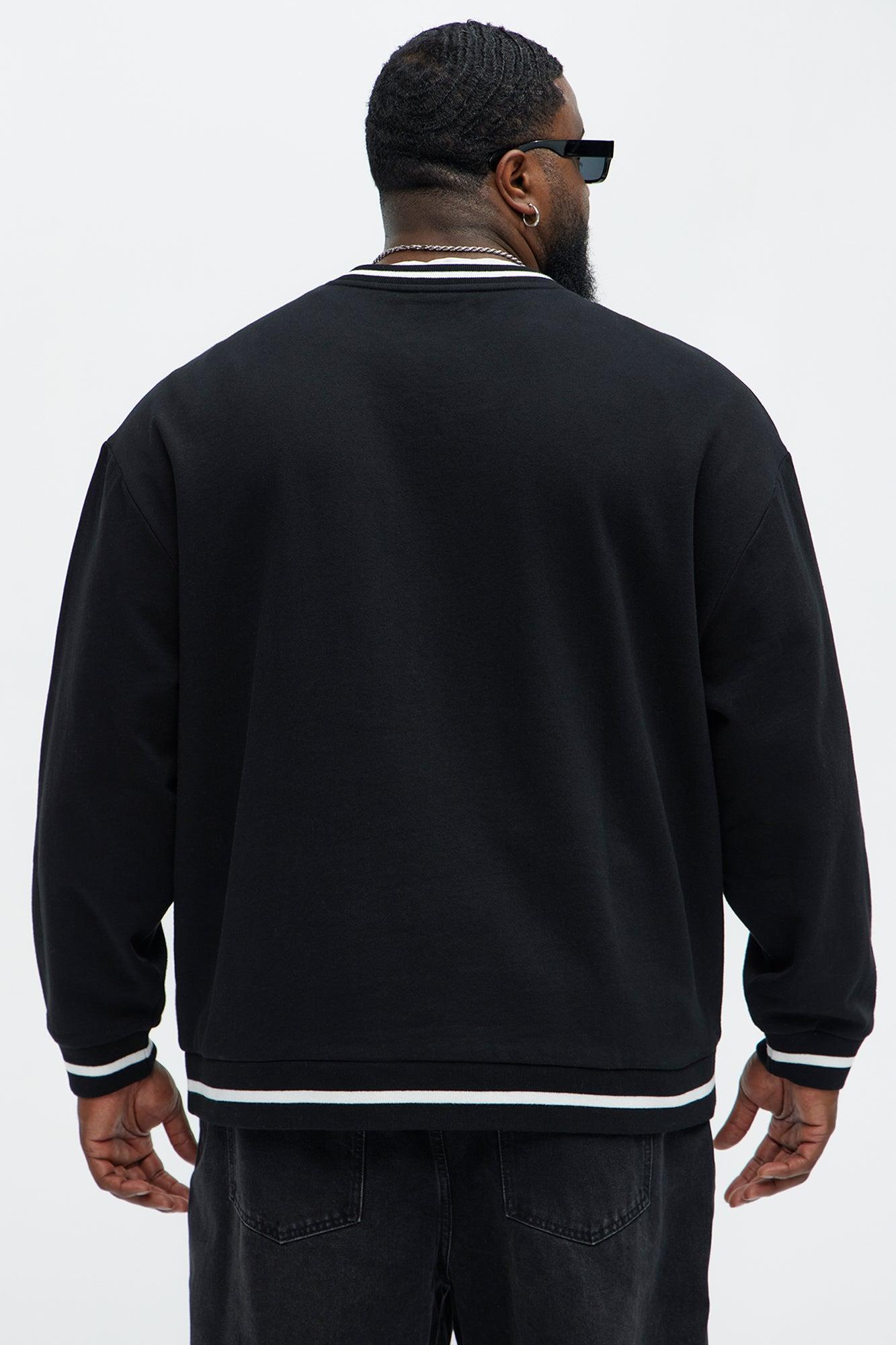Tyson See The Signs V-Neck Sweatshirt - Black Product Image