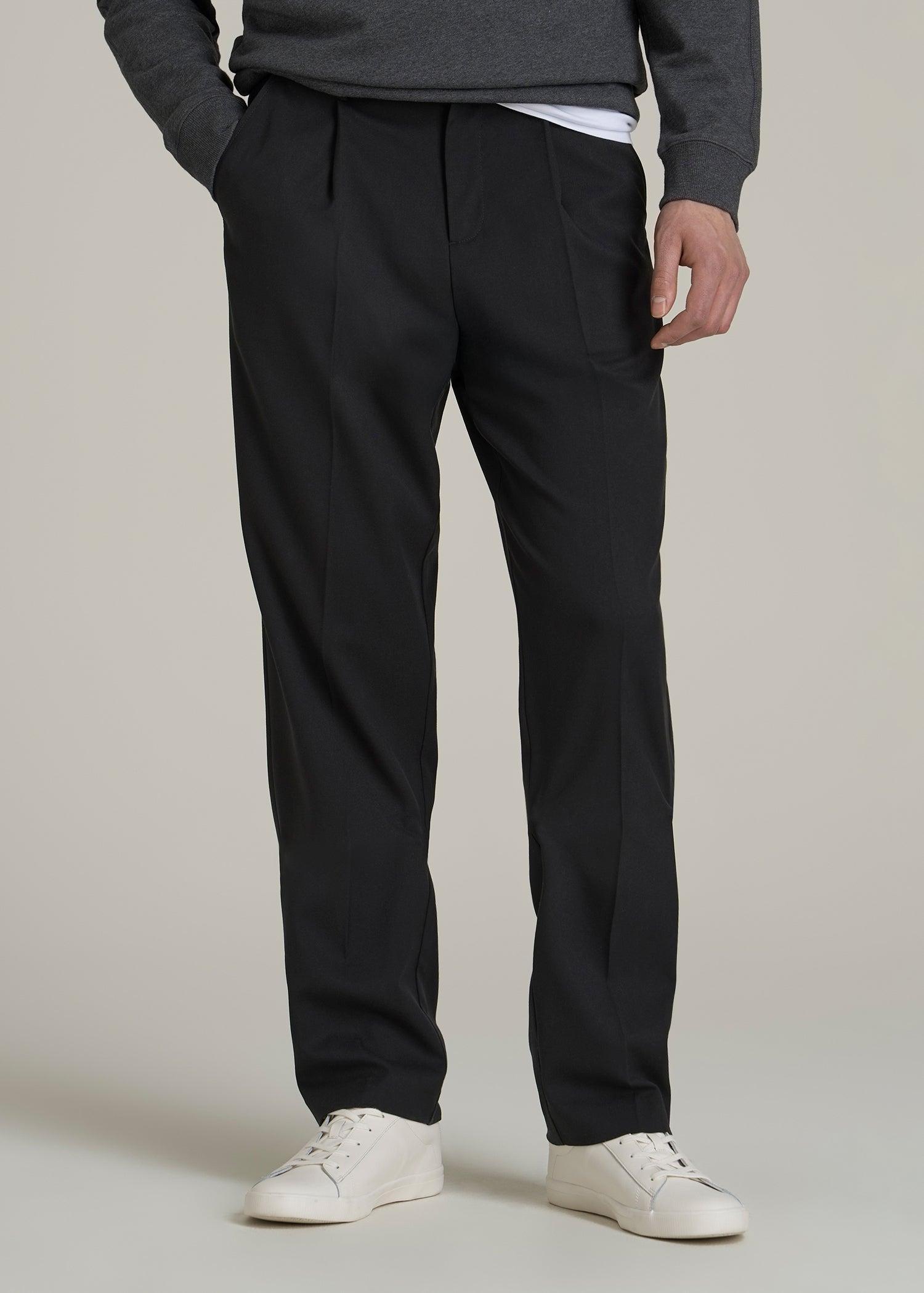 Tall Men's Relaxed Pleated Trouser in Deep Cove Product Image