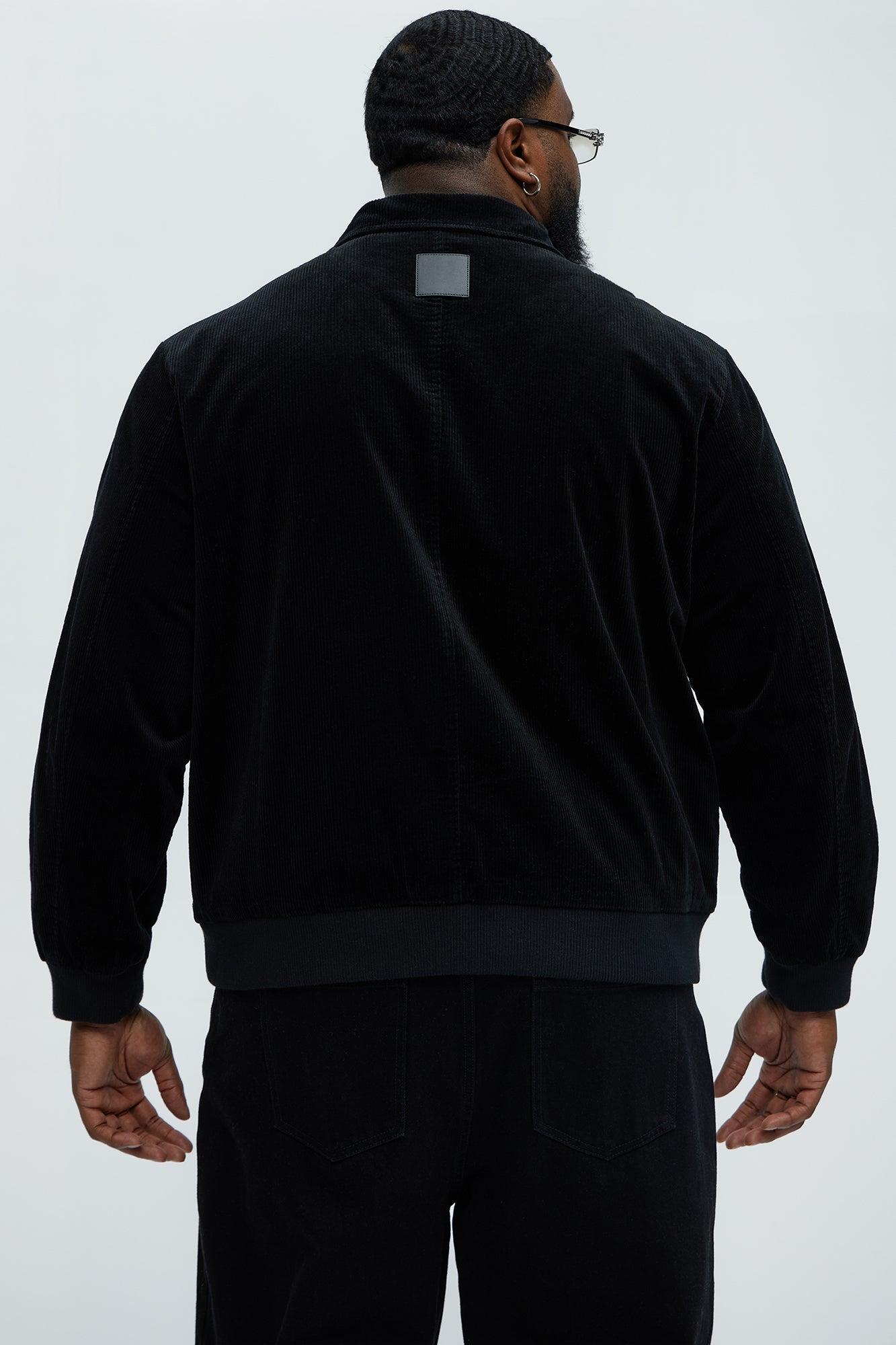 Anderson Corduroy Zip Jacket - Black Product Image