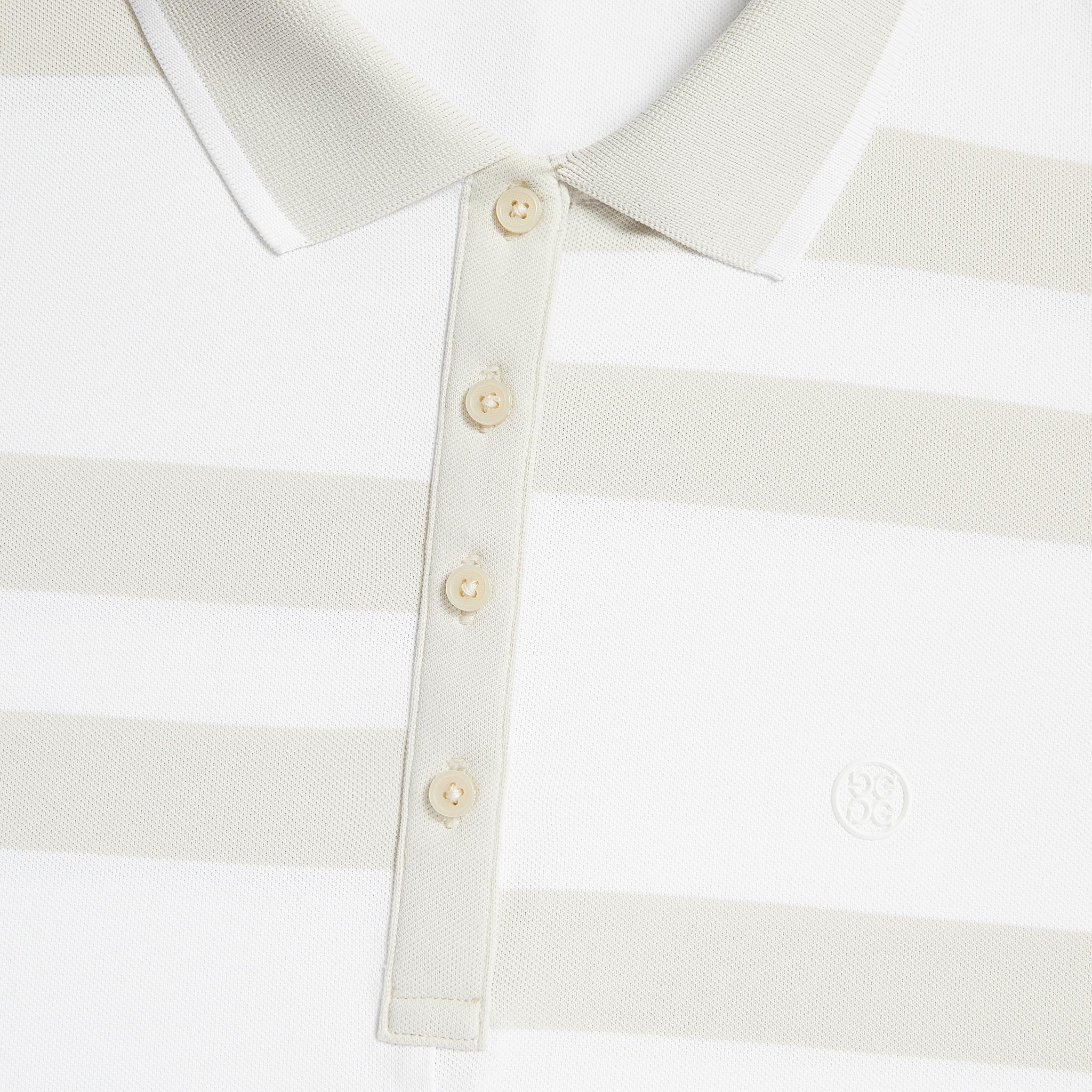 OFFSET STRIPE TECH PIQUÉ SLEEVELESS POLO Product Image