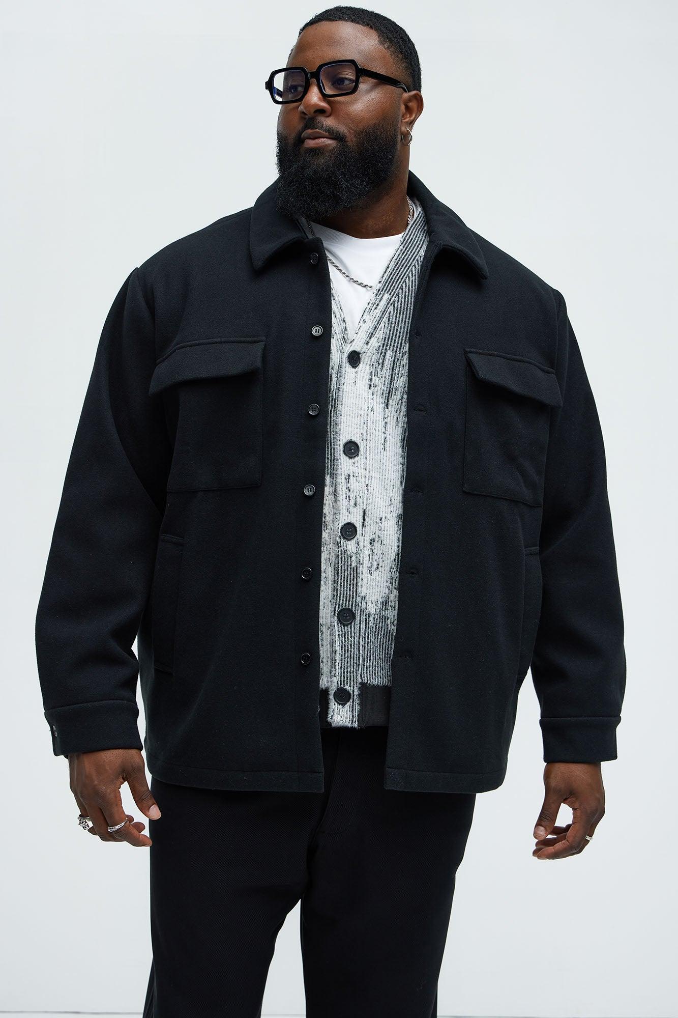 Ballou Pocket Button Up Shirt - Black Product Image