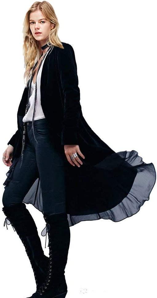 Anh Flirty Ruffle Midi Velvet Kimono Product Image