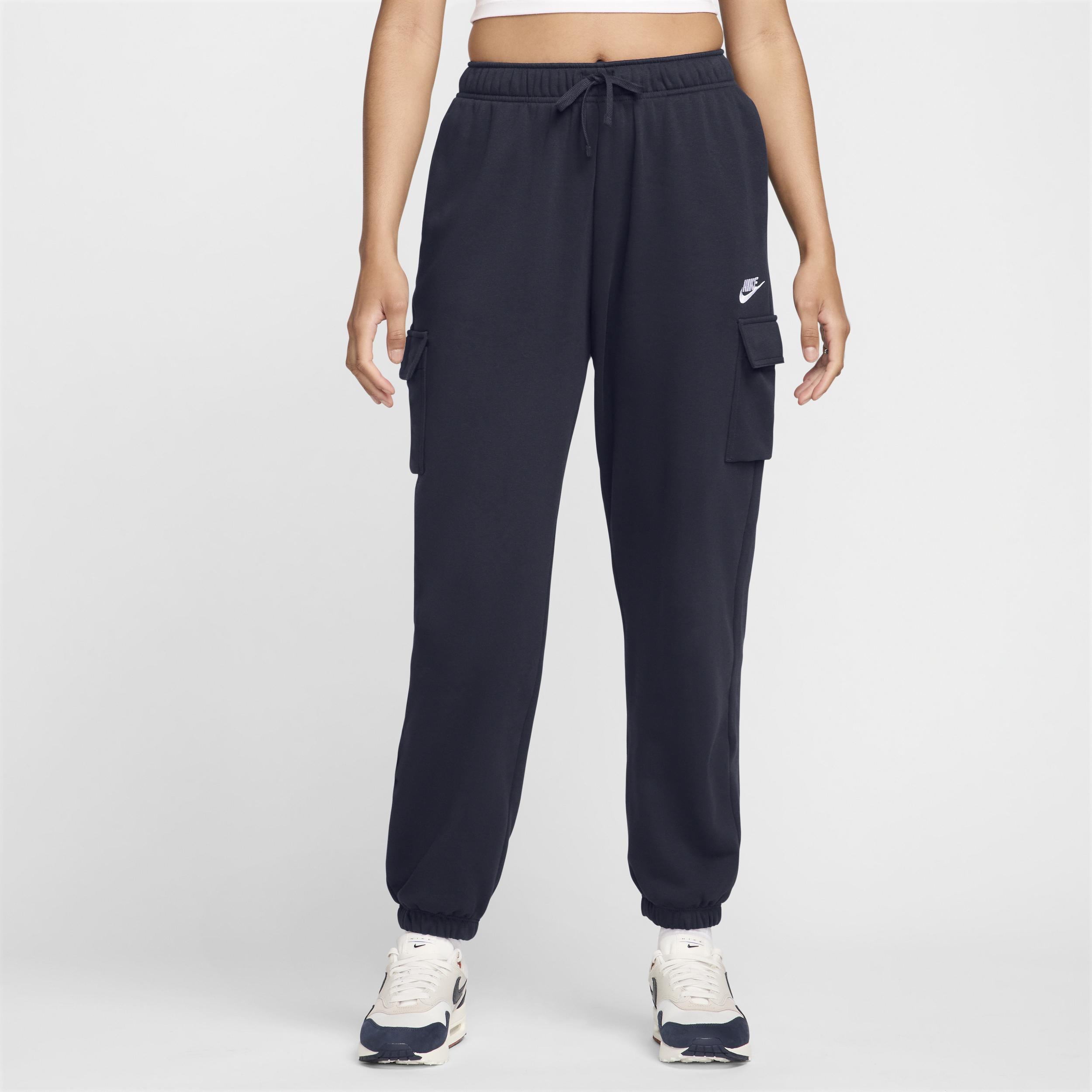 Women's Nike Sportswear Club Fleece Mid-Rise Oversized Cargo Sweatpants Product Image