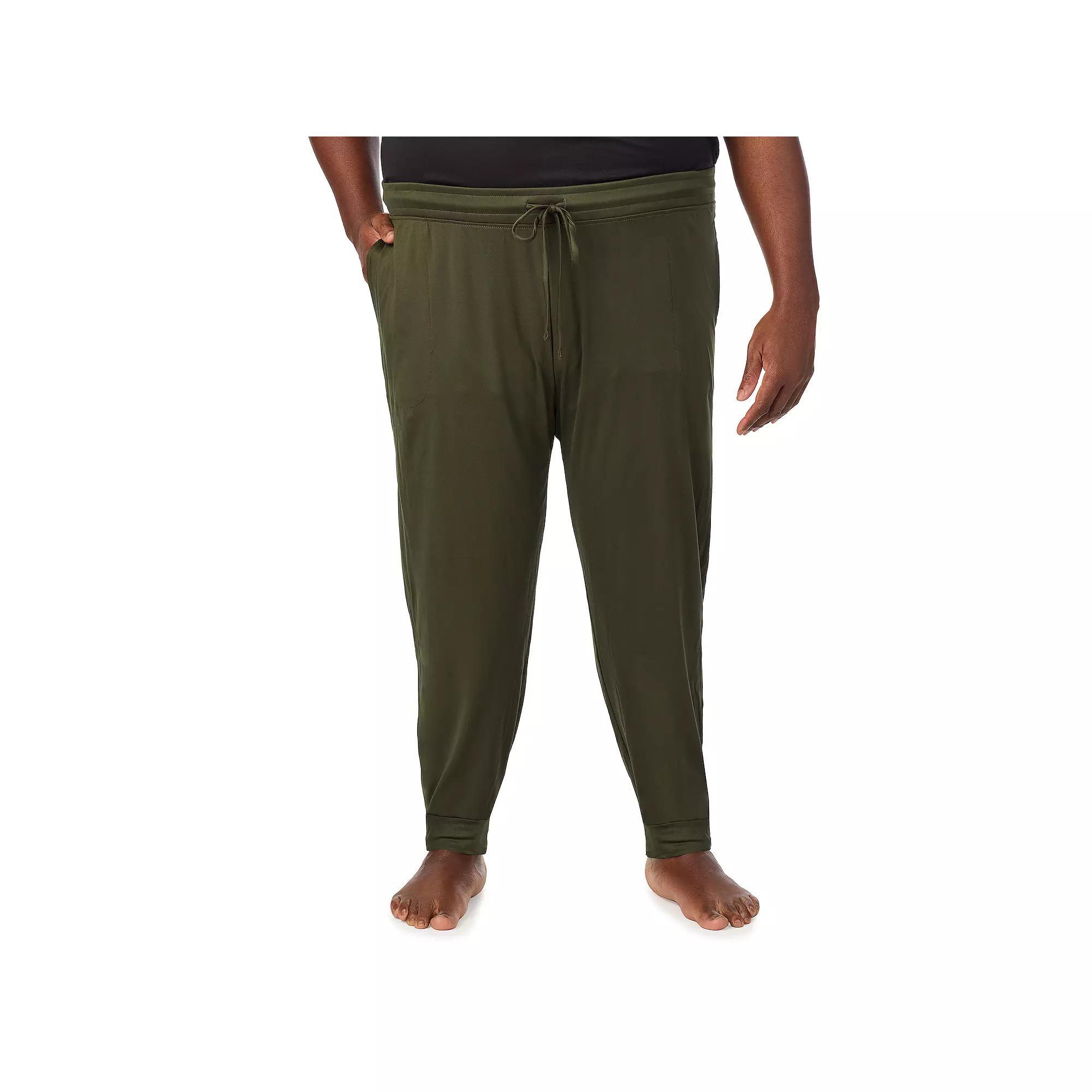 Men's Cuddl Duds® Far-Infrared Enhance Banded Bottom Pajama Pants, Size: Medium, Green Product Image