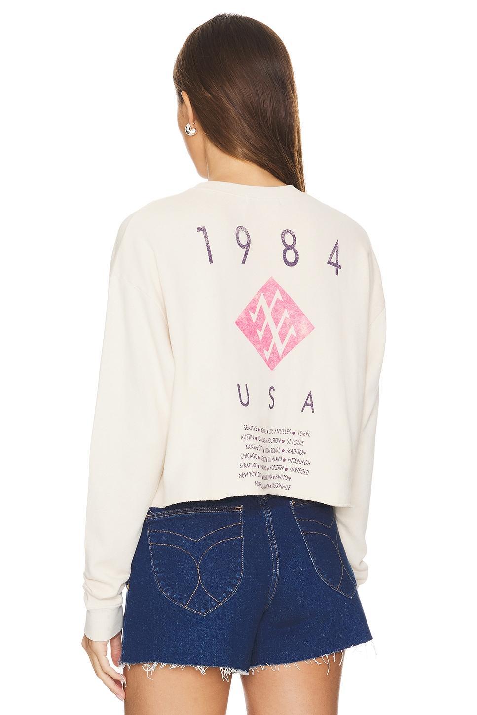 Duran Duran USA Tour 1984 Cropped Sweatshirt DAYDREAMER Product Image