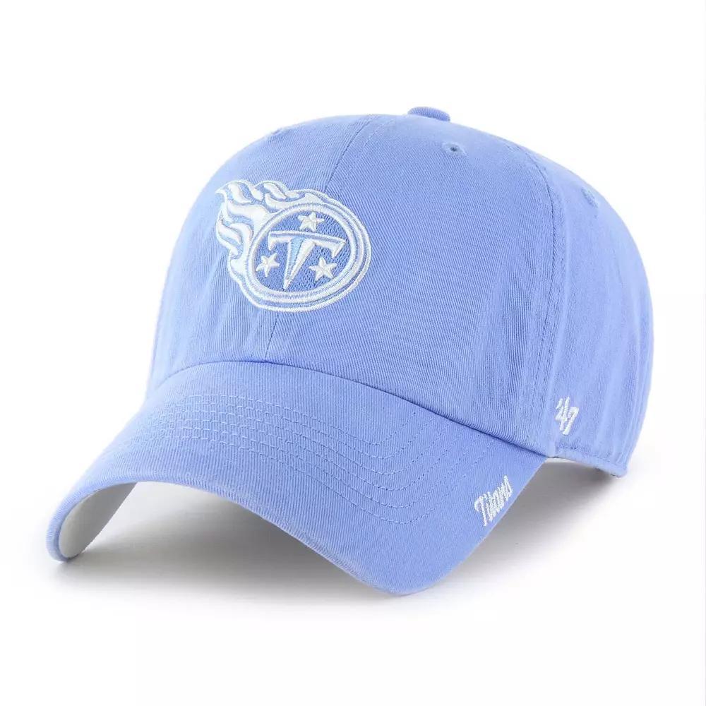 Women's '47 Light Blue Tennessee Titans Luminance Cheer Clean Up Adjustable Hat Product Image