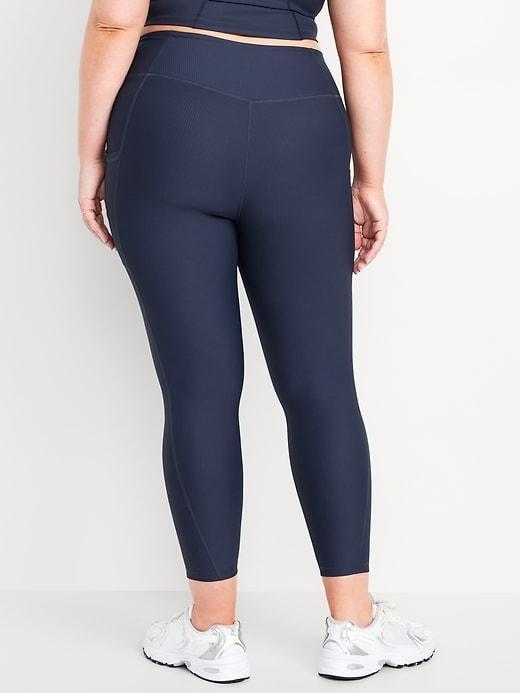High-Waisted PowerSoft Rib Leggings Product Image