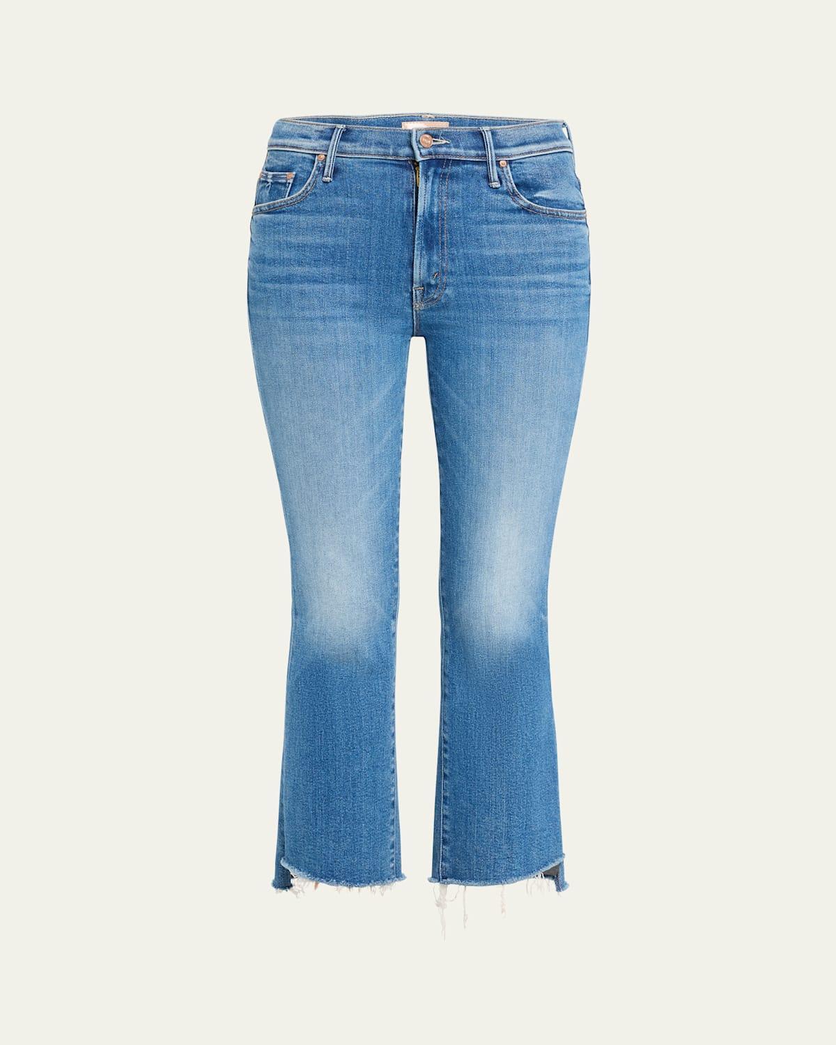Mother The Insider High Rise Crop Step Fray Bootcut Jeans in Limited Edition Product Image