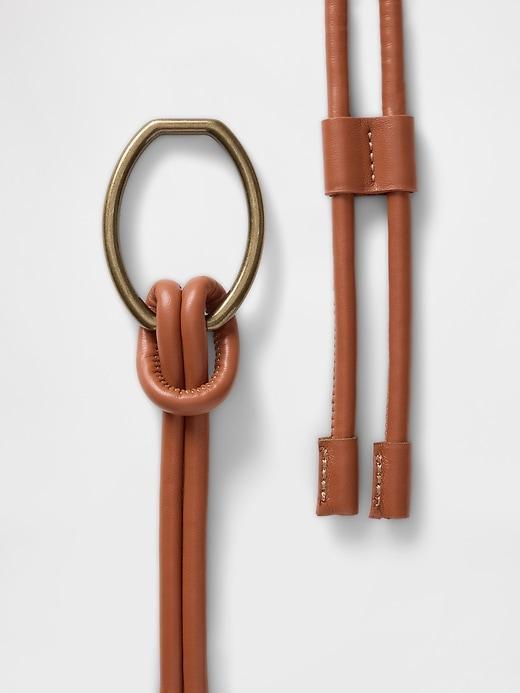 Vegan Leather Tie Belt Product Image