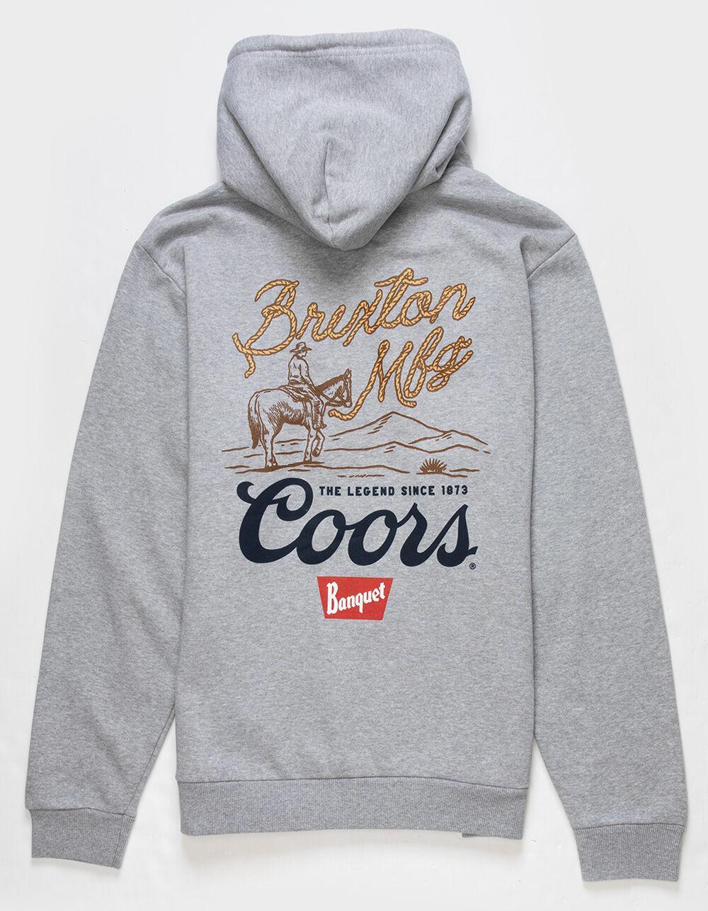 BRIXTON x Coors Griffin Mens Hoodie - HEATHER GRAY Product Image