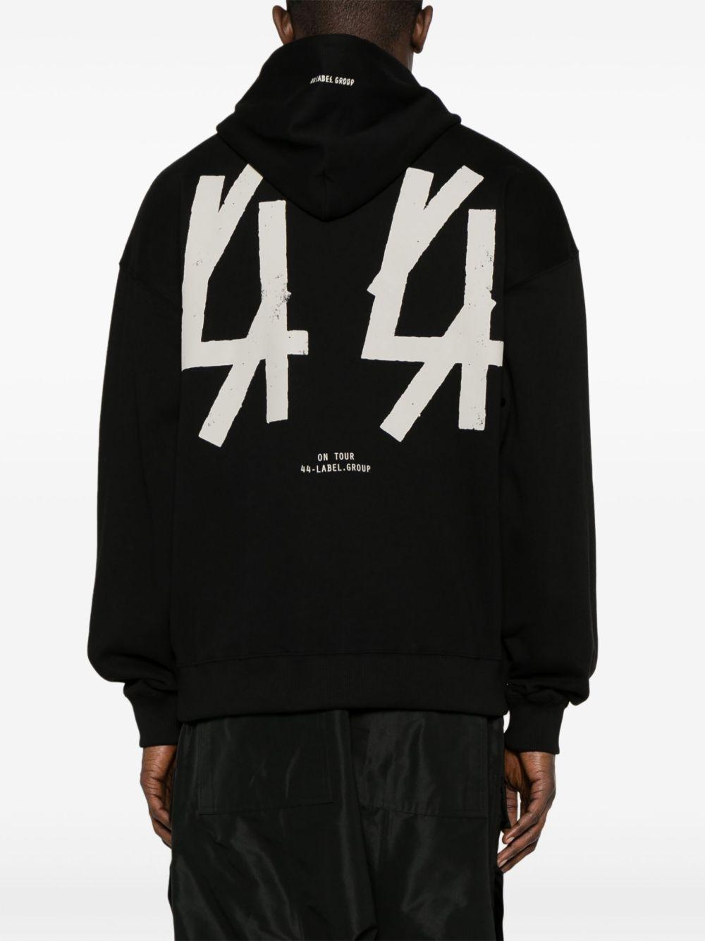 logo-print cotton hoodie Product Image