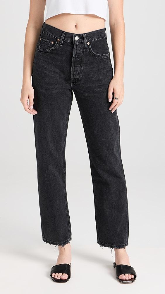 AGOLDE 90 Mid Rise Straight Jeans | Shopbop Product Image