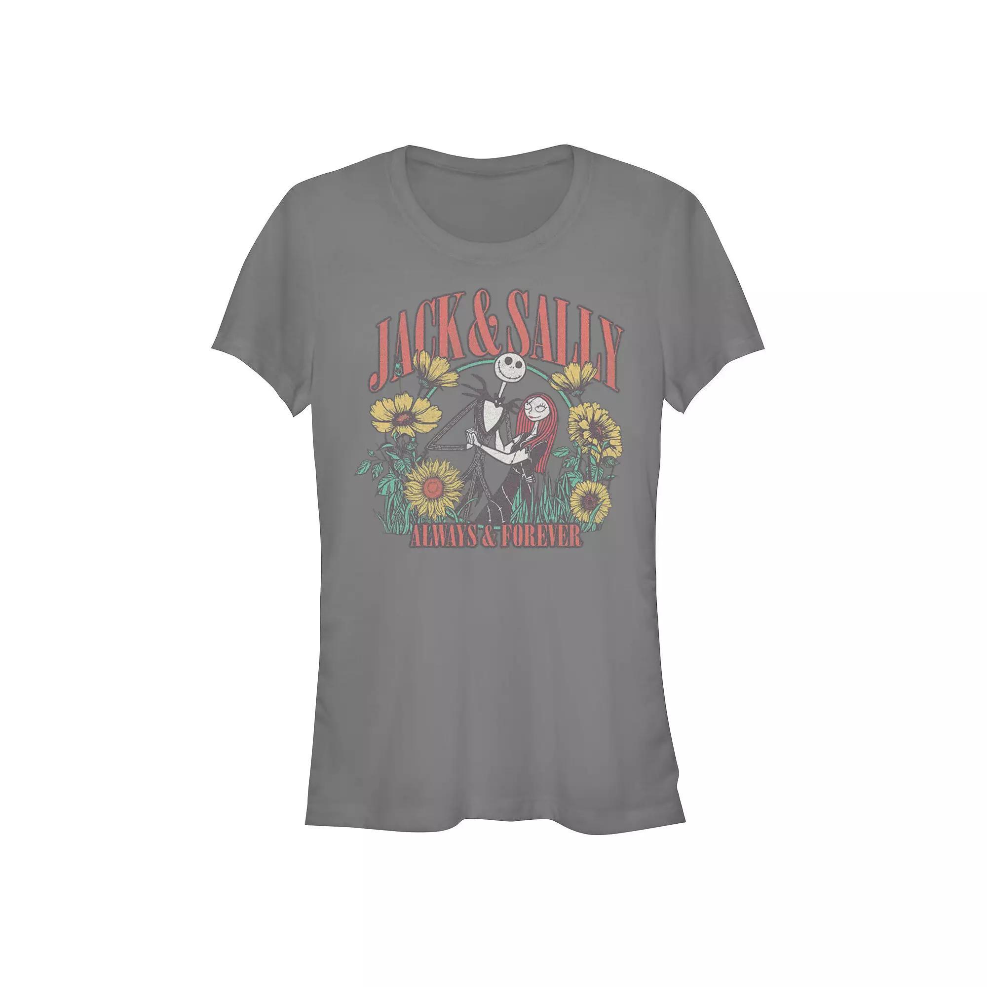 Disney's Mickey Mouse Juniors' Aunt Christmas Patch Graphic Tee, Women's, Size: XL, Red Product Image