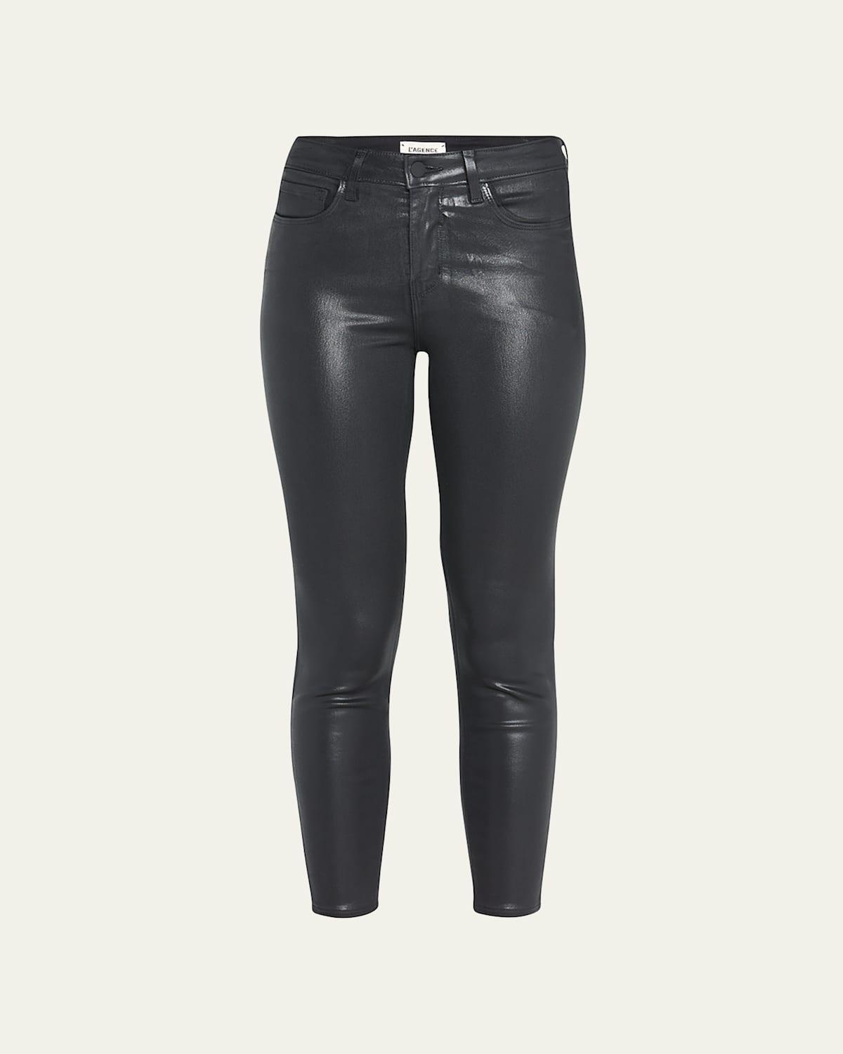 Womens Margot Skinny Mid-Rise Ankle Skinny Coated Jeans Product Image