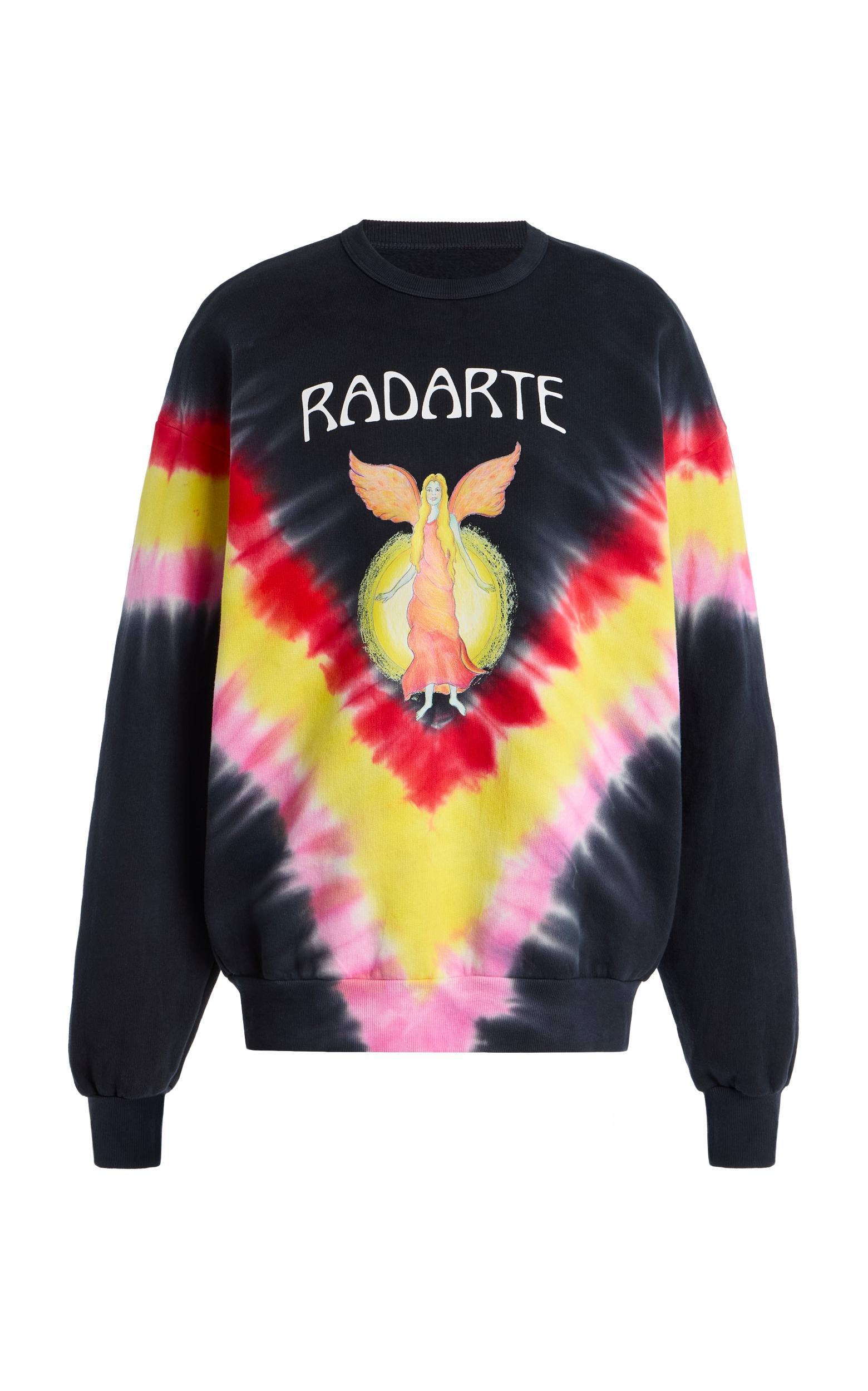 Tie Dye Fairy Print Radarte Sweatshirt Product Image