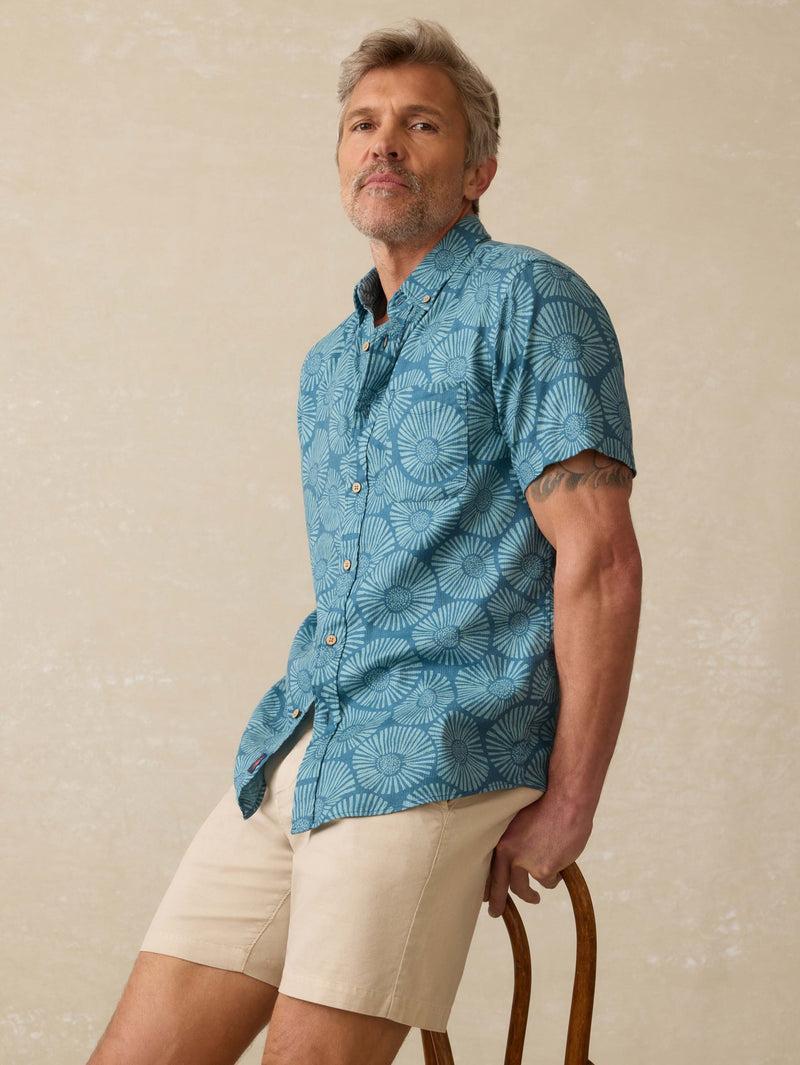 Short-Sleeve Breeze Shirt - Stormy Sea Floral Product Image