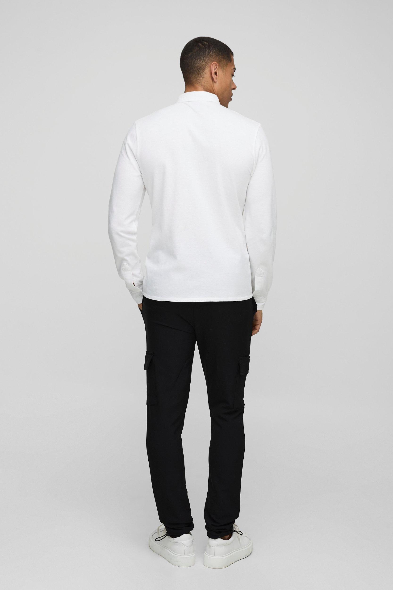Elasticated Waist Technical Stretch Skinny Cargo Pants | boohooMAN USA Product Image