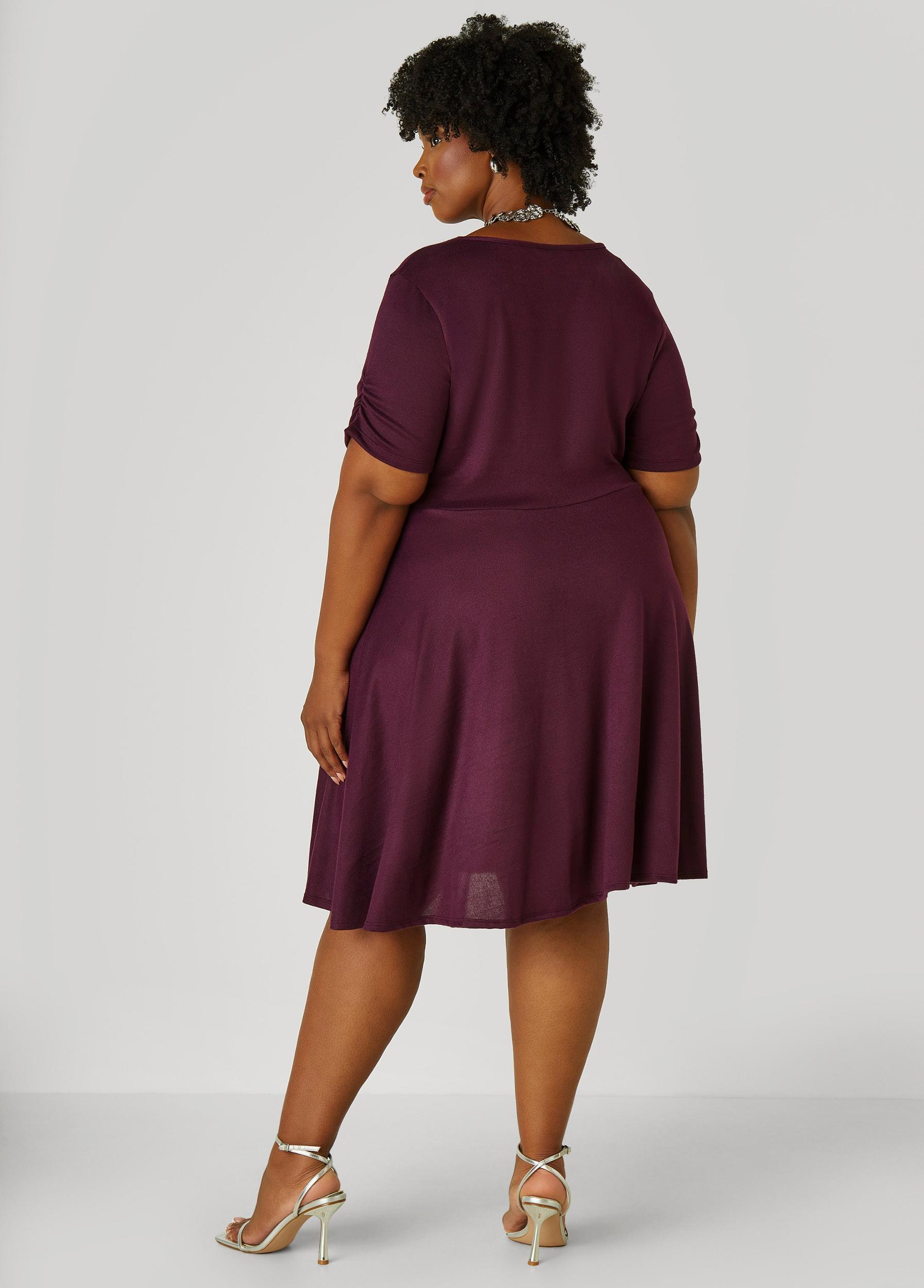 Gathered A Line Dress Product Image