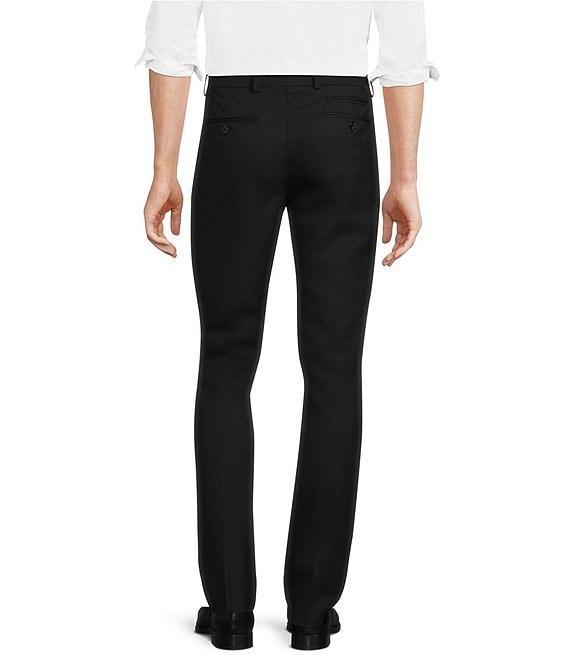 Murano Wardrobe Essentials Evan Extra Slim Fit TekFit Waistband Suit Separates Flat Front Dress Pants Product Image