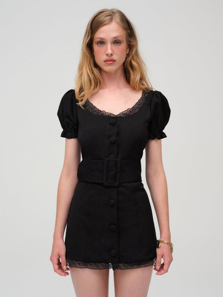 Shawna Mini Dress — Black Product Image