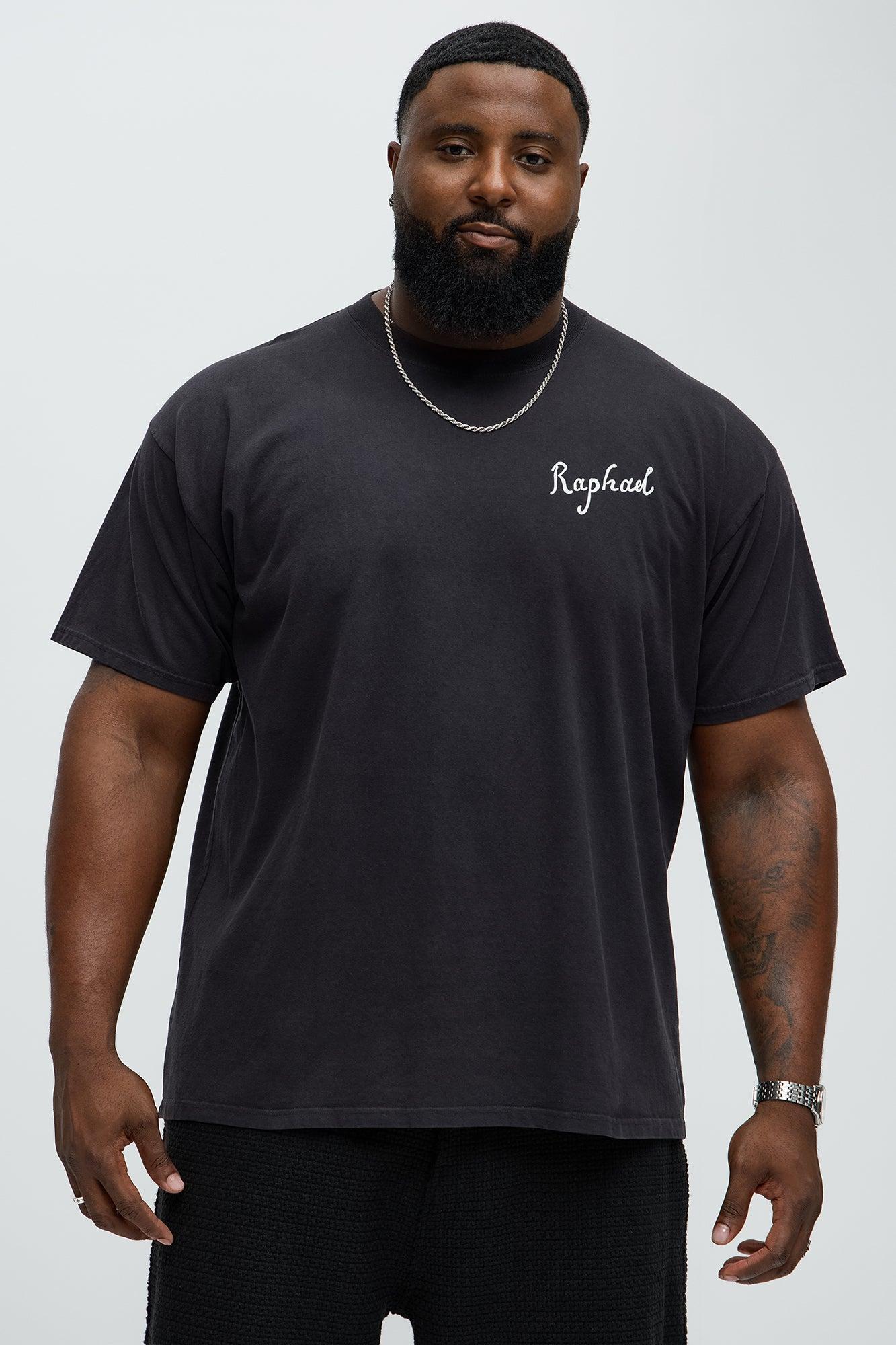 Raphael The School Of Athens Oversized Short Sleeve Tee - Black Product Image
