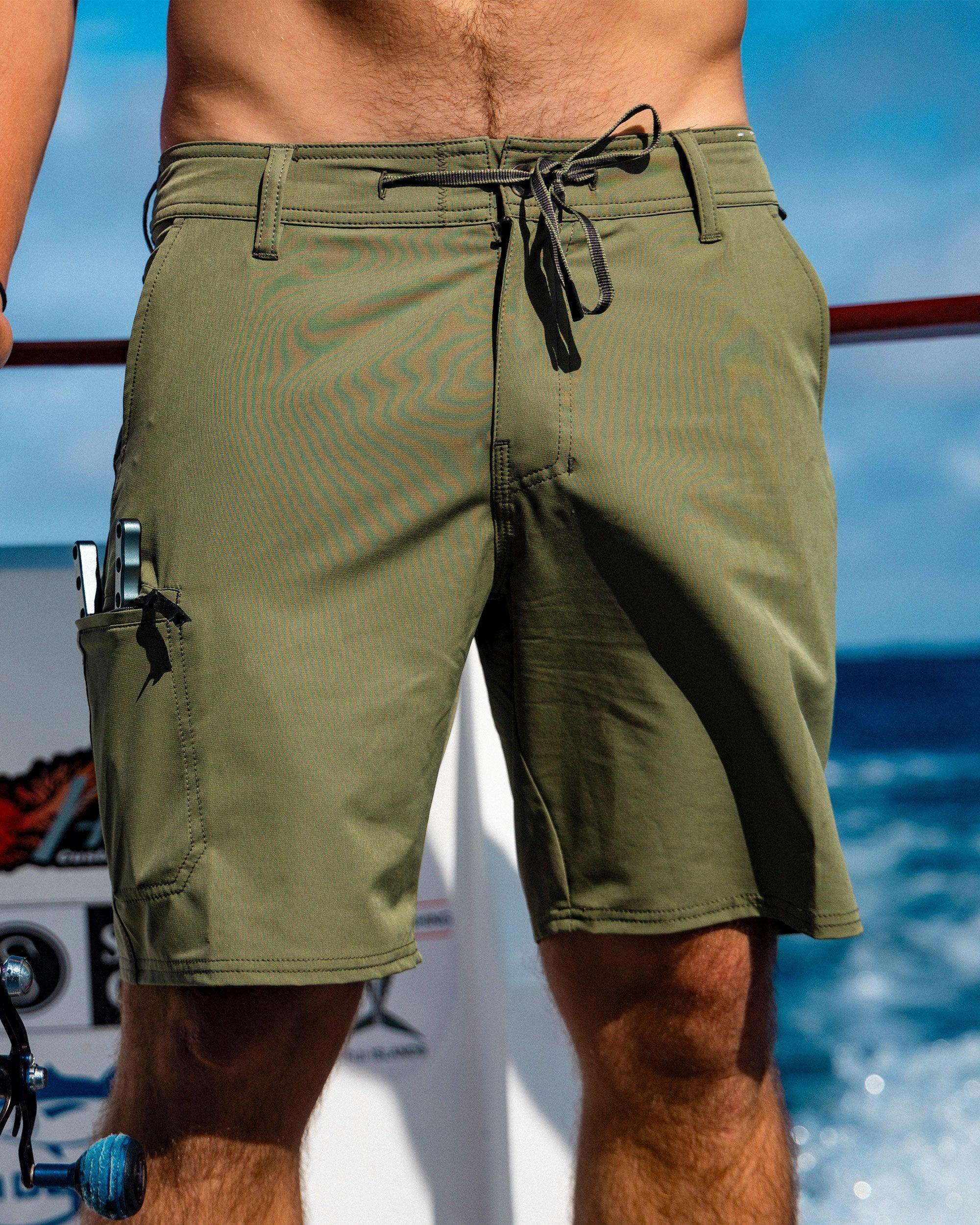 Transom Tech Short - Dusty Olive Male Product Image
